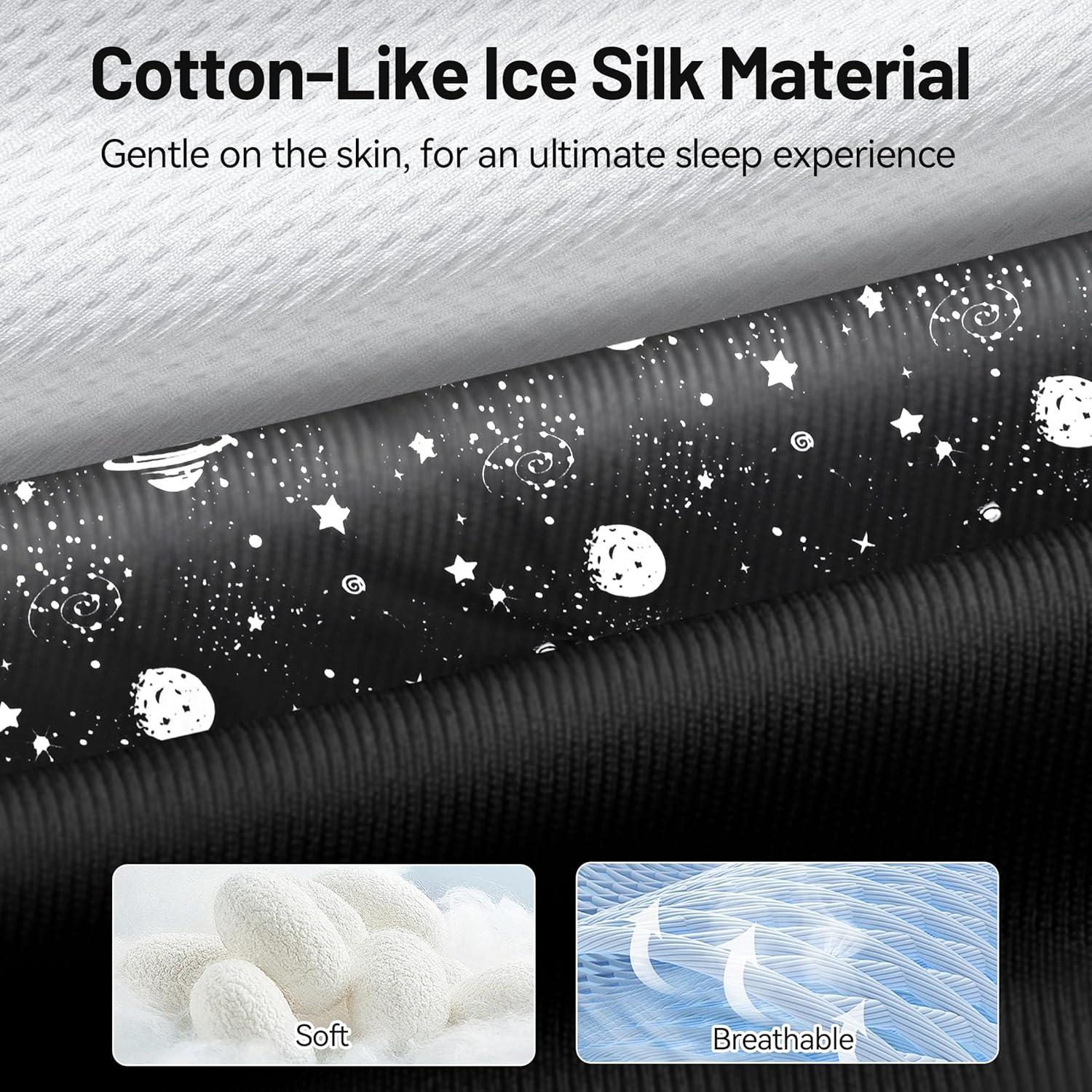 Máscara de Ojos LOVE EYE de Seda Fría, Ajustable, Bloqueo Luz