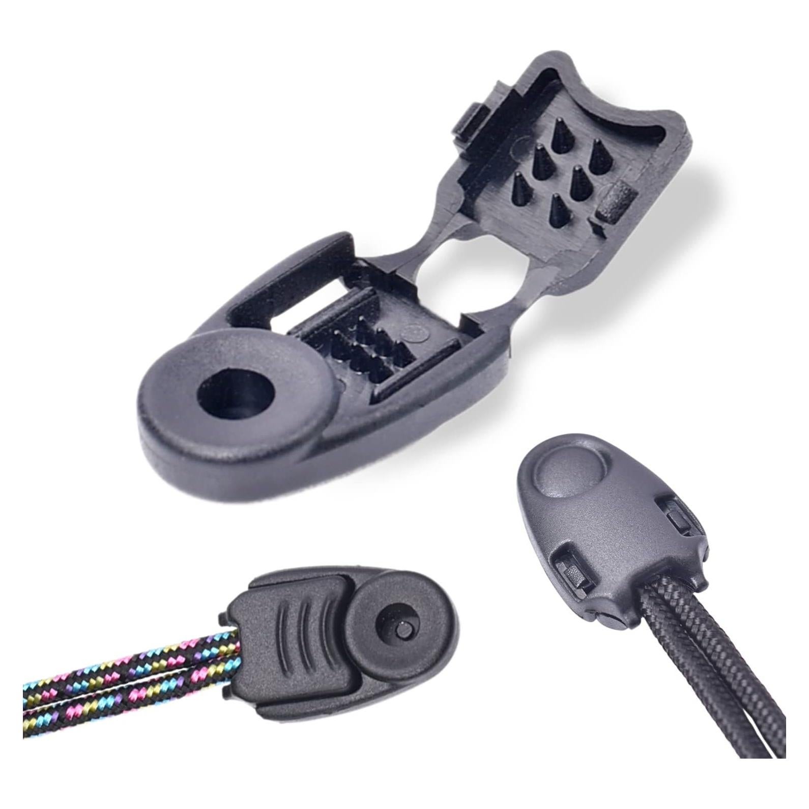 20 Cierres de Cremallera Plástico Negro CooBigo 27.5x17.5mm