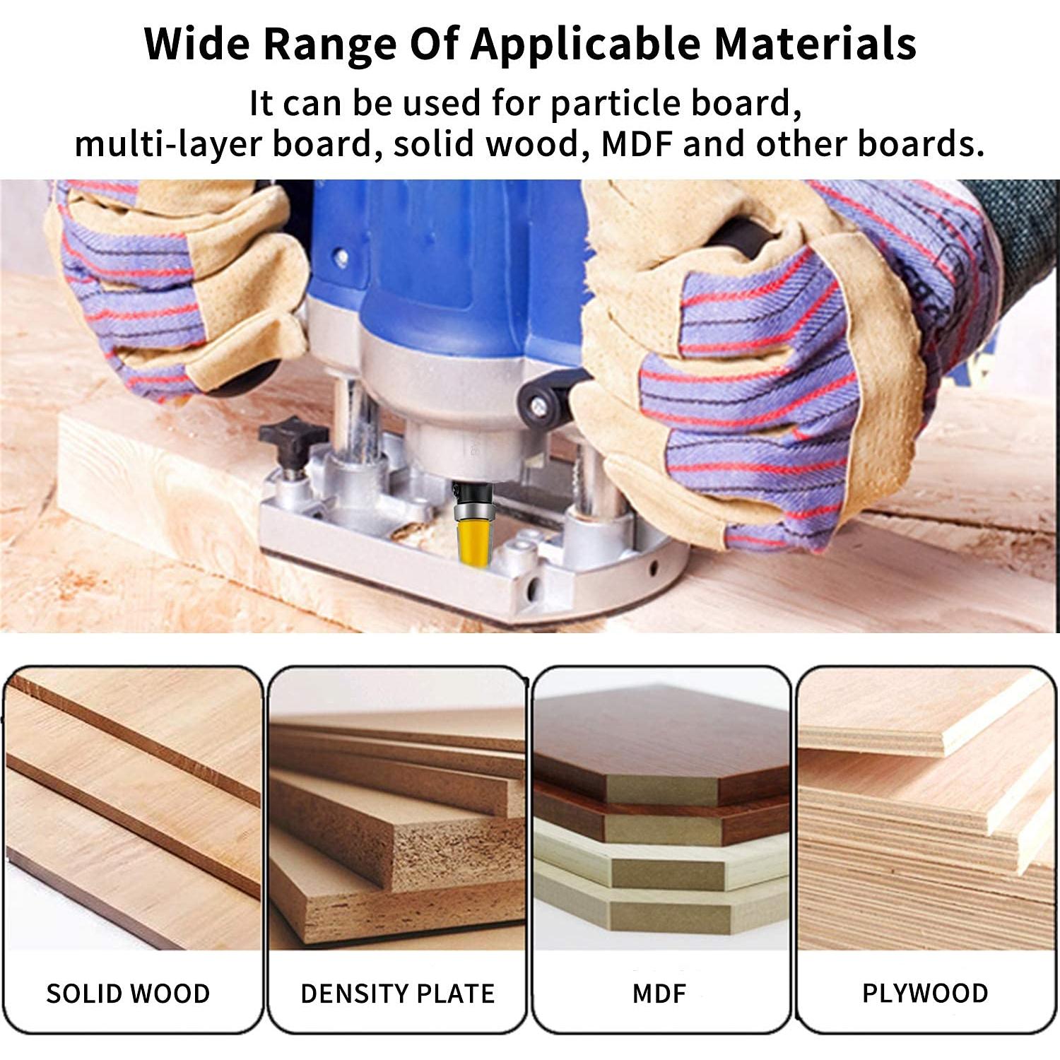 Conjunto de Brocas de Fresado Profesional BAYTORY 4 Piezas 12.7 mm