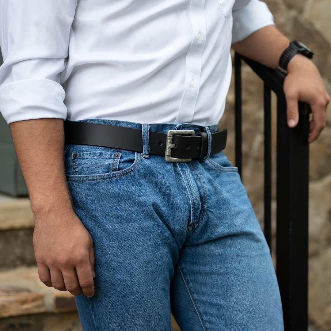 Cinturón Pathfinder - Cuero Grano Completo 38mm Negro