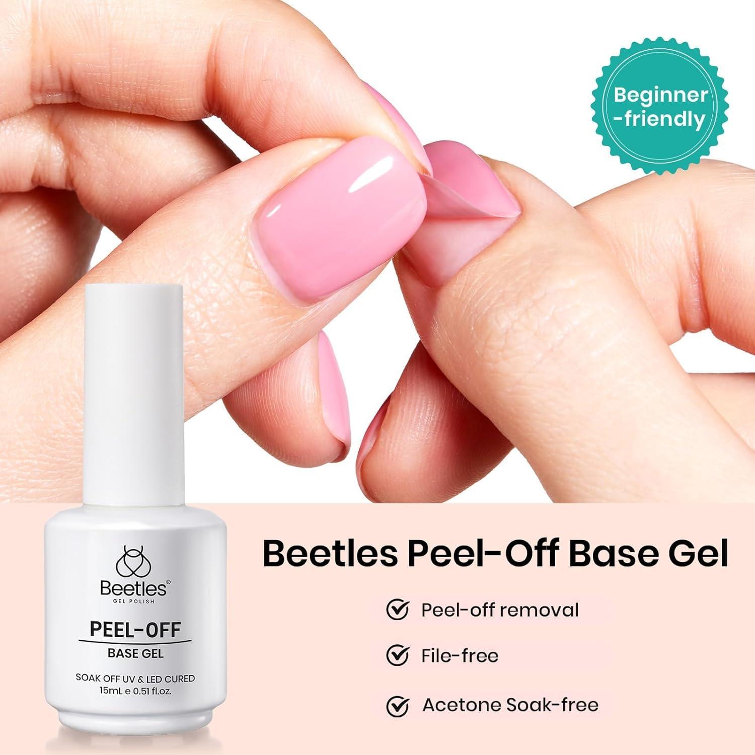 Base Coat Peel Off Beetles 15ml - Esmalte de Uñas en Gel