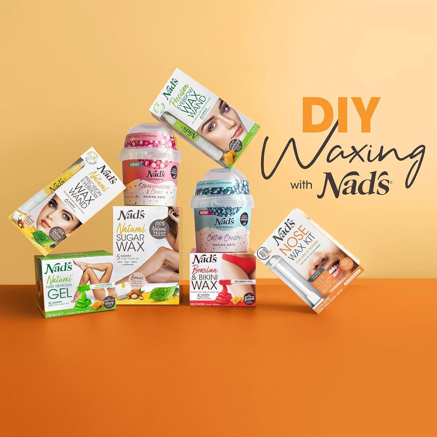 Kit de Cera para Nariz Nad's 45g - Eliminación Vello Nasal