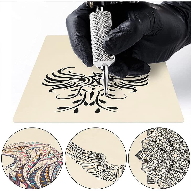 Piel de Práctica de Tatuaje Romlon 5Pcs 20.32x15.24cm Doble Cara