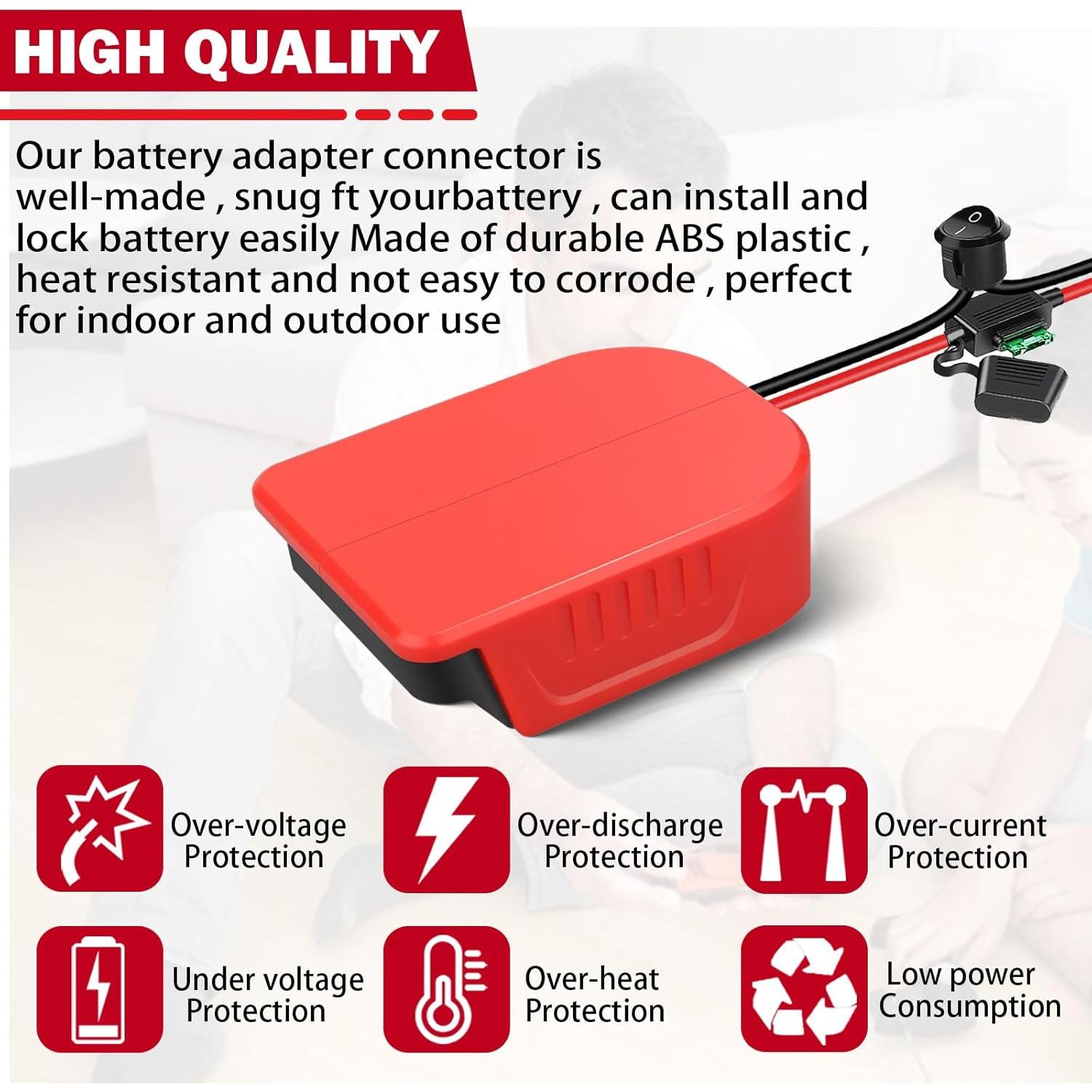 Adaptador de Batería URUN 20V Max para Ruedas de Poder