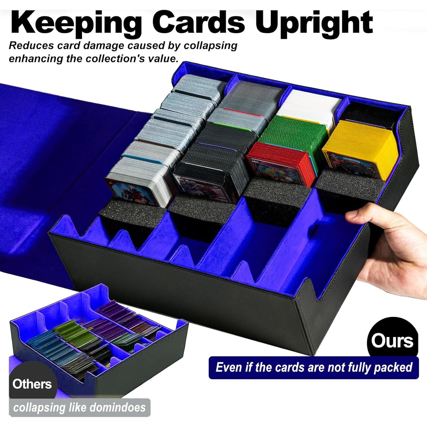 Caja de Almacenamiento de Cartas Trading ArtBoutiq 3200 - Negro/Azul