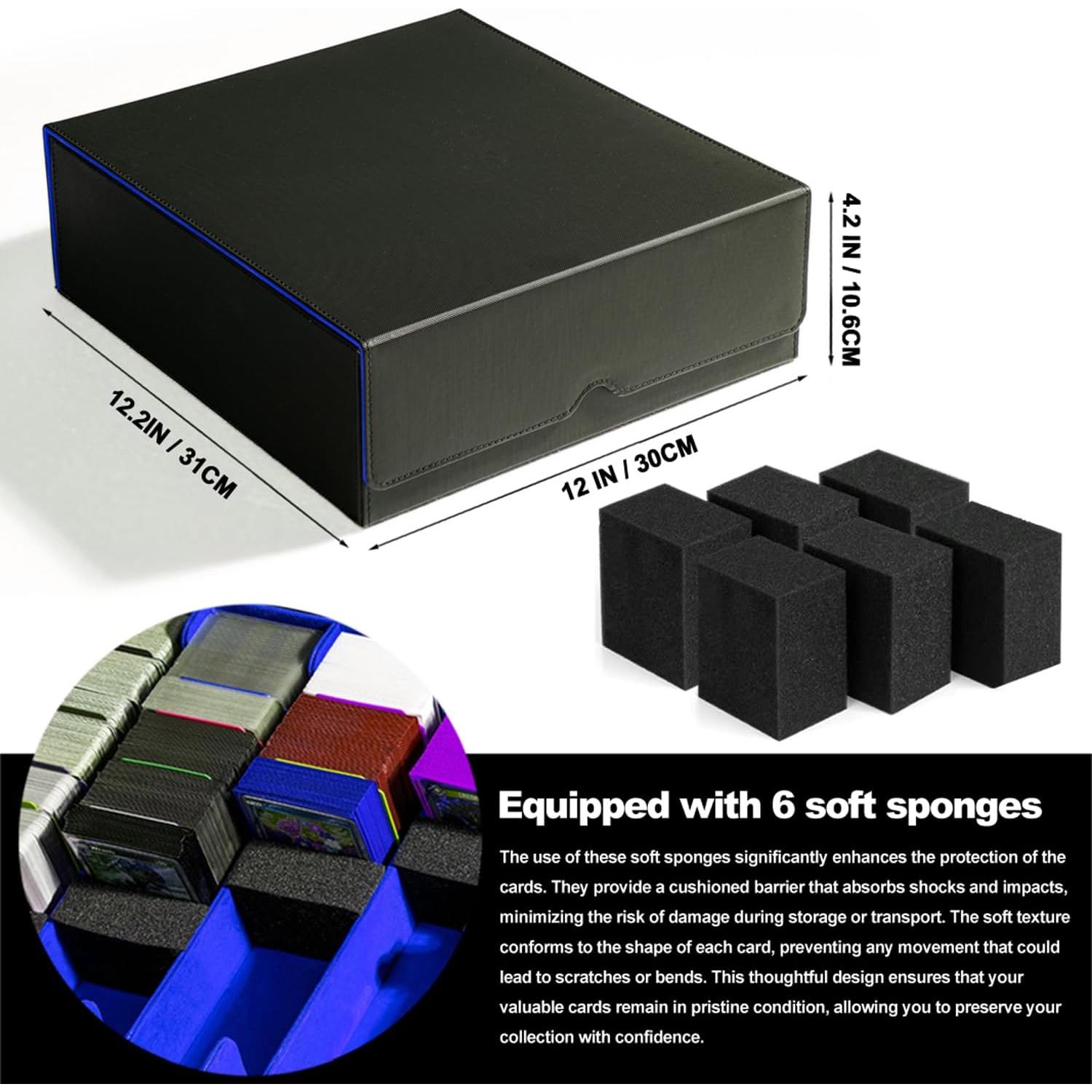 Caja de Almacenamiento de Cartas Trading ArtBoutiq 3200 - Negro/Azul