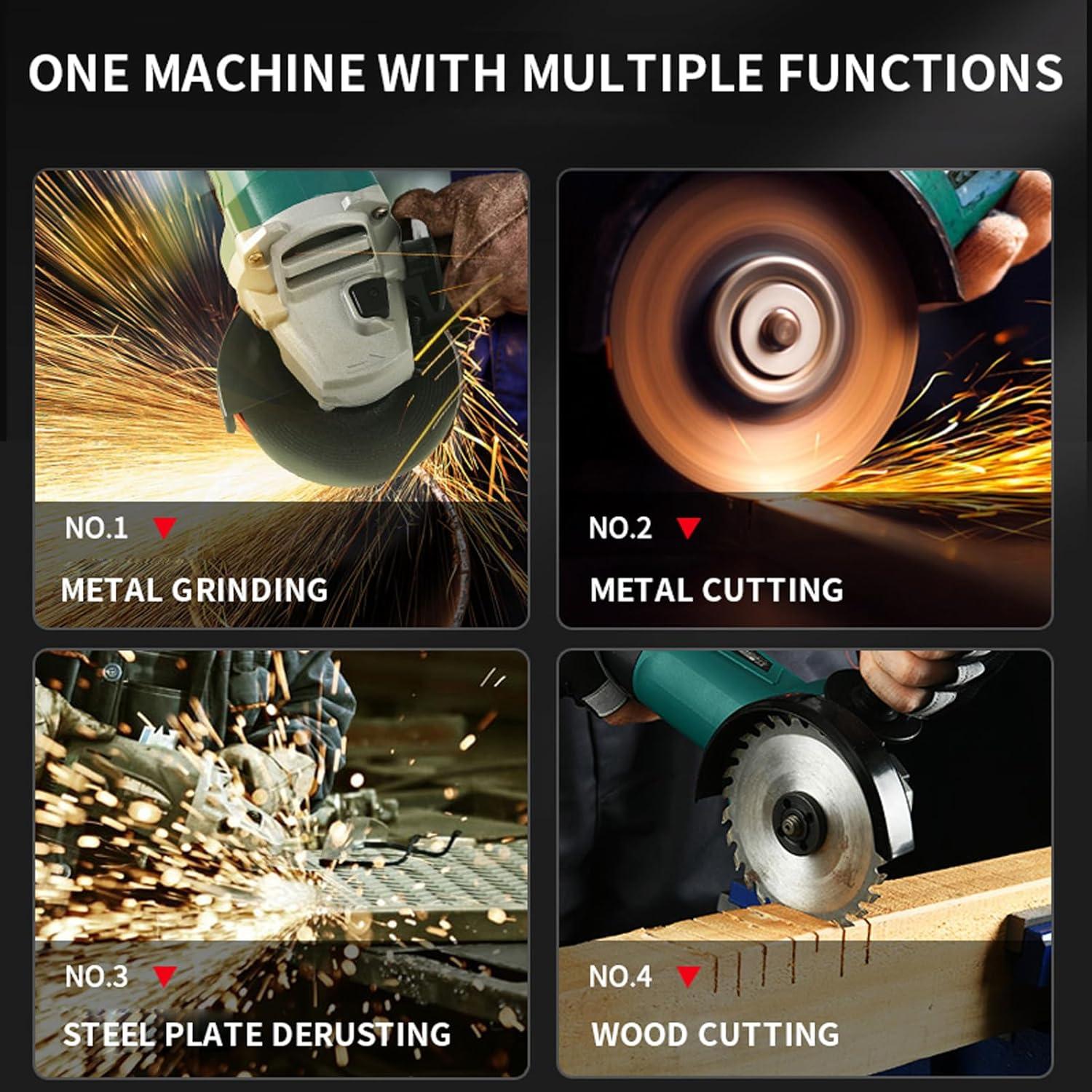 Amoladora Angular DNTI 4 Pulgadas 720W con Velocidad Variable