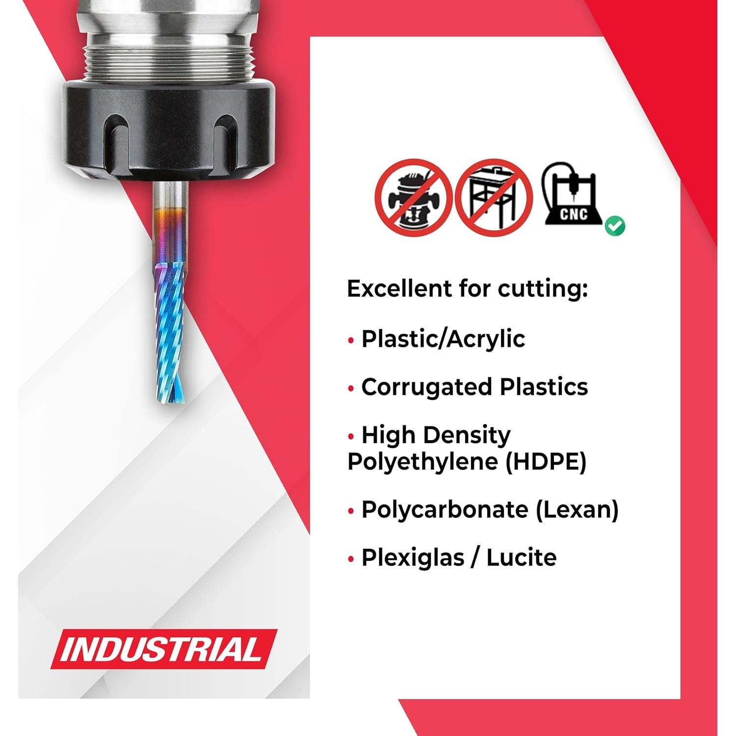 Amana Tool 51392-K Herramienta de Corte Espiral 7.62 cm Plástico