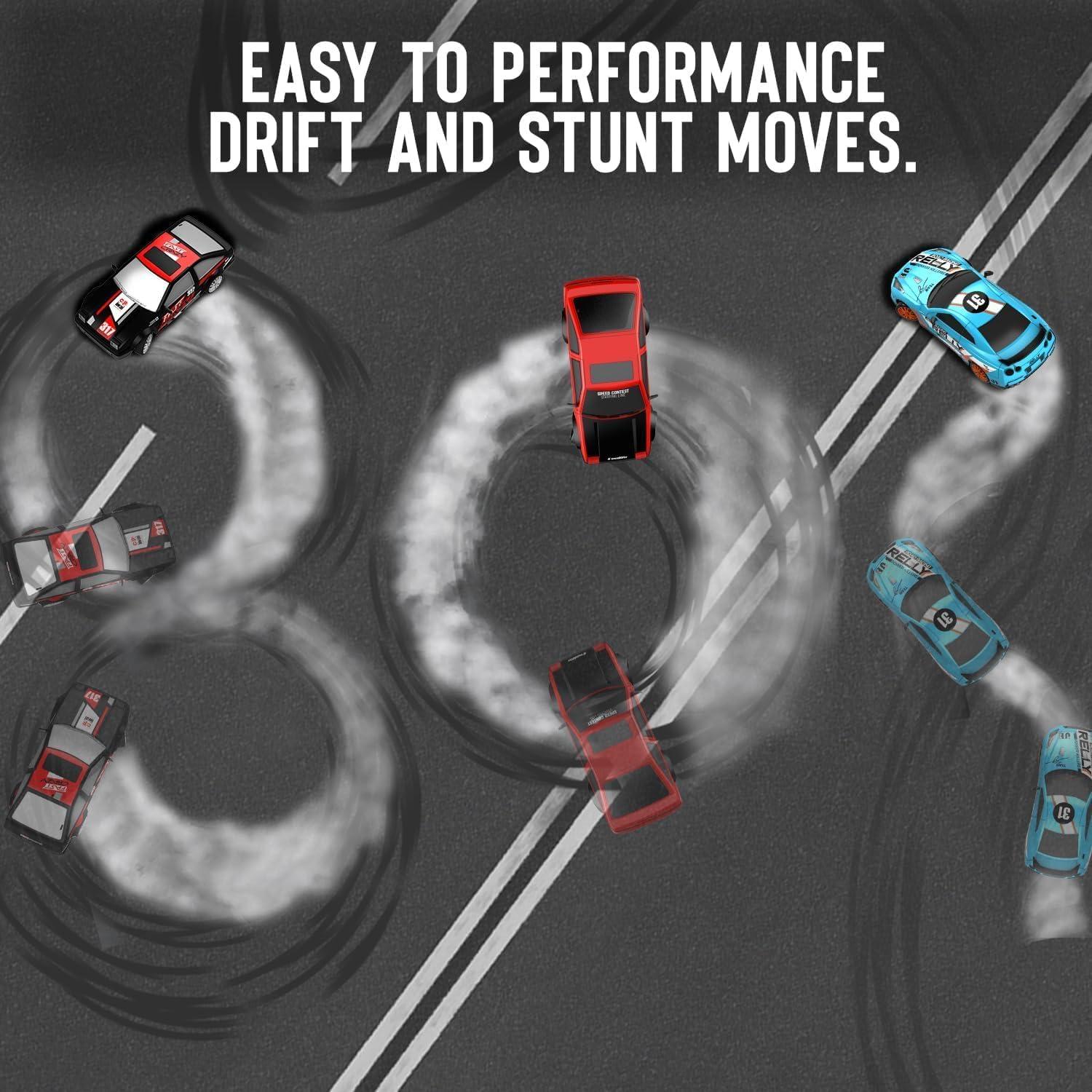 Coche RC Drift 4WD RACENT 1:24 con Luz LED y 2 Baterías