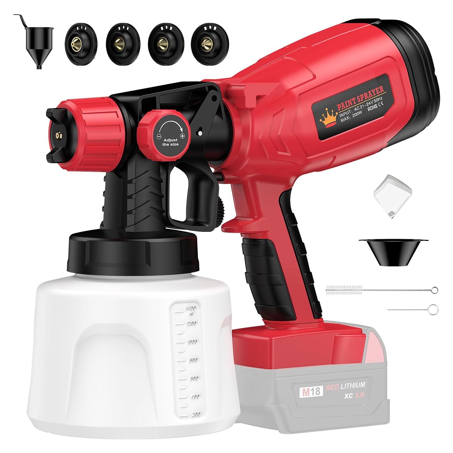 Pulverizador de Pintura Inalámbrico Monggoli CN-4000 1400ml