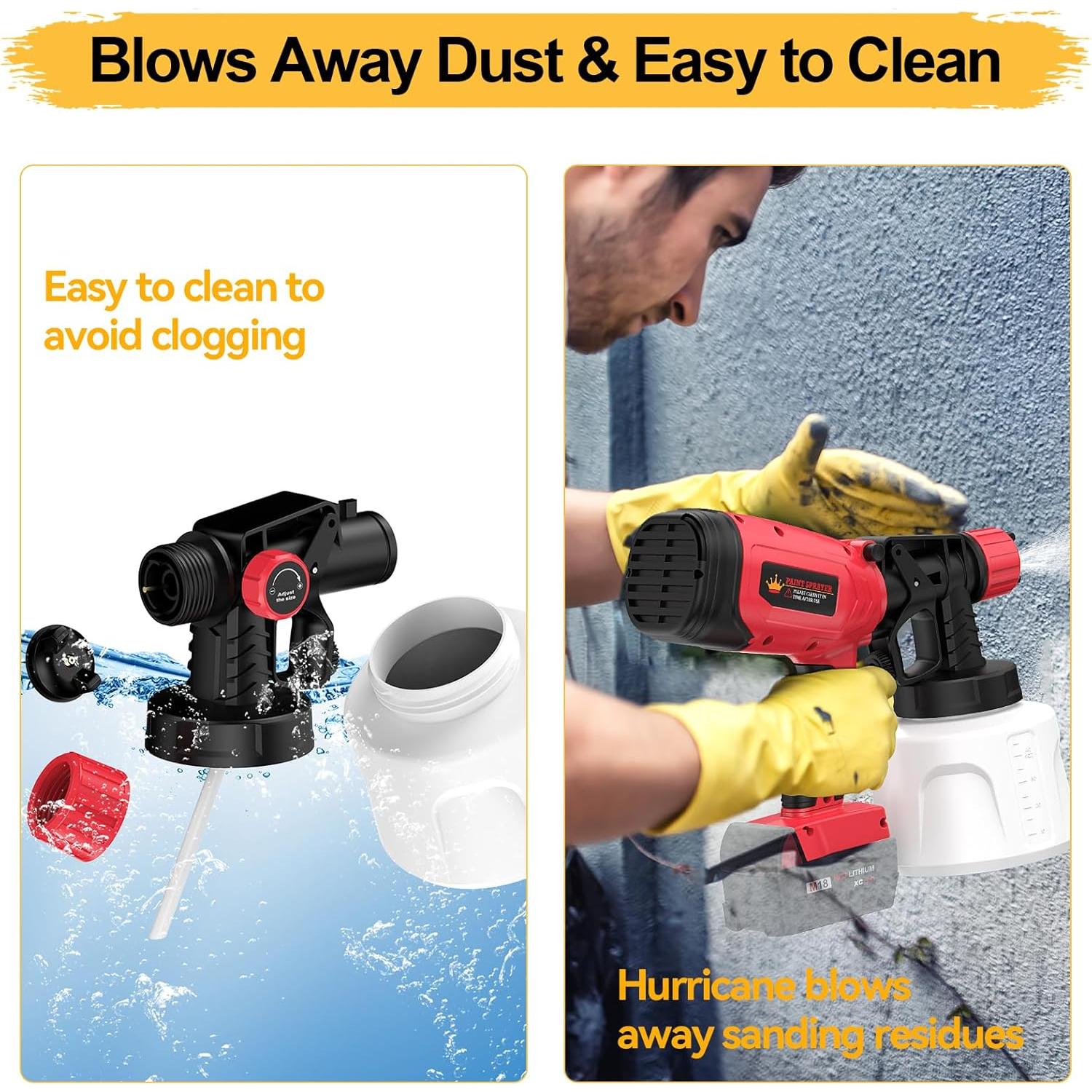 Pulverizador de Pintura Inalámbrico Monggoli CN-4000 1400ml