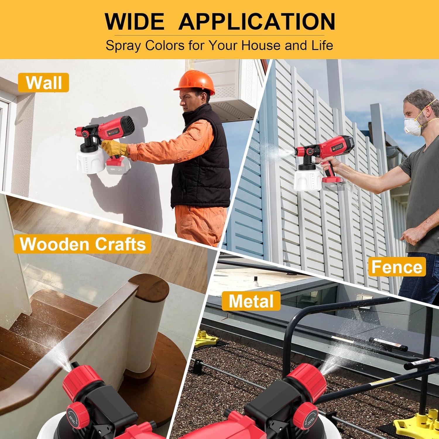 Pulverizador de Pintura Inalámbrico Monggoli CN-4000 1400ml