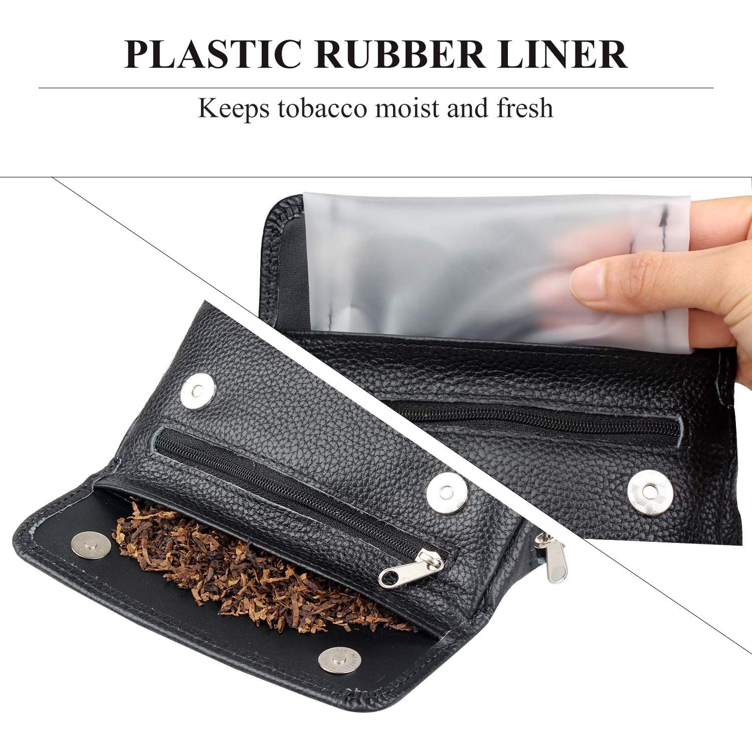 Bolsa de Cuero para Pipas FIREDOG CL07 - 2 Pipas, Negro