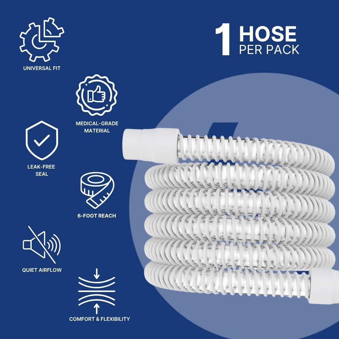 Manguera CPAP Universal Snugell 1.83 m - Compatible BiPAP y BiLevel