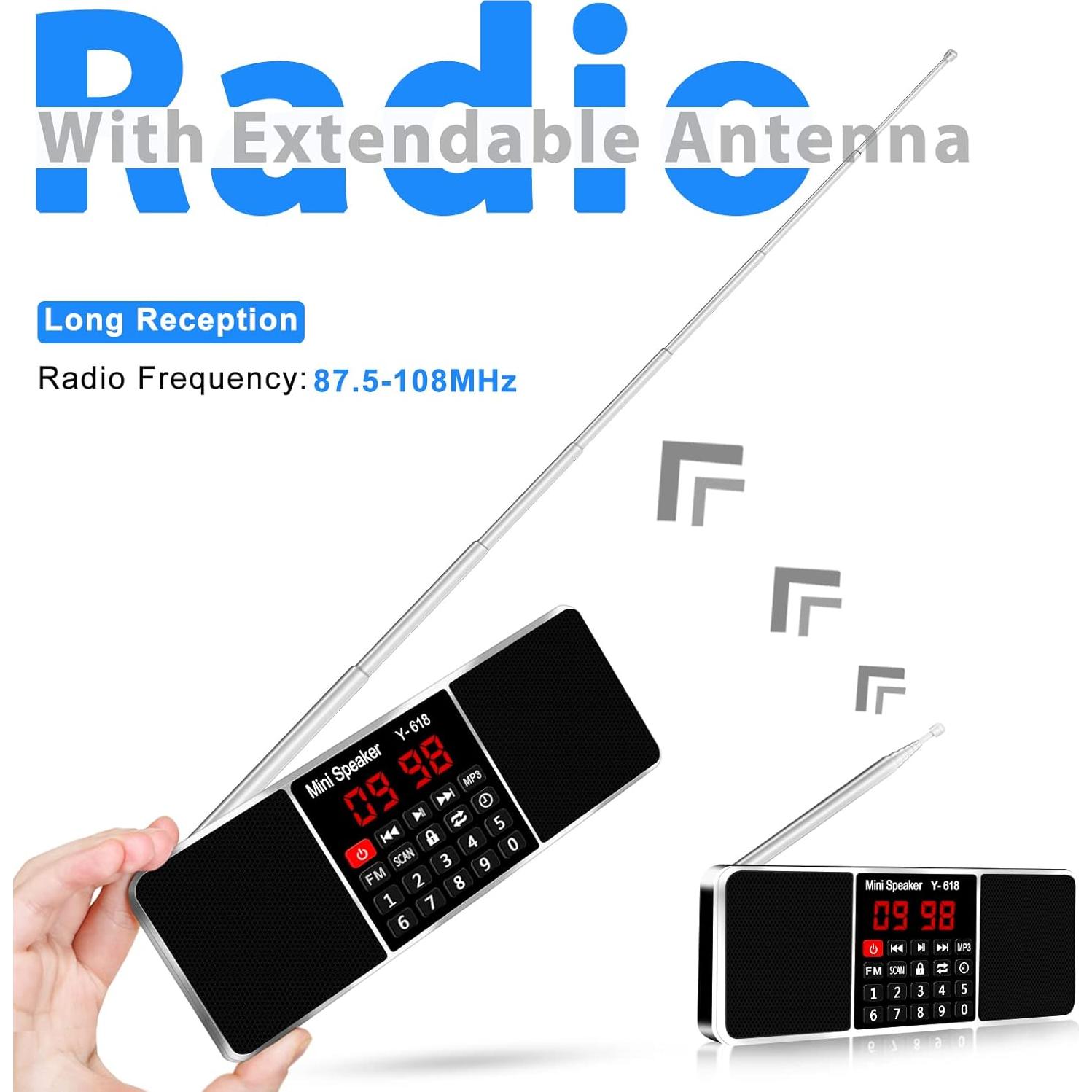 Altavoz Multimedia LEFON Y618 con Radio FM y Pantalla LED