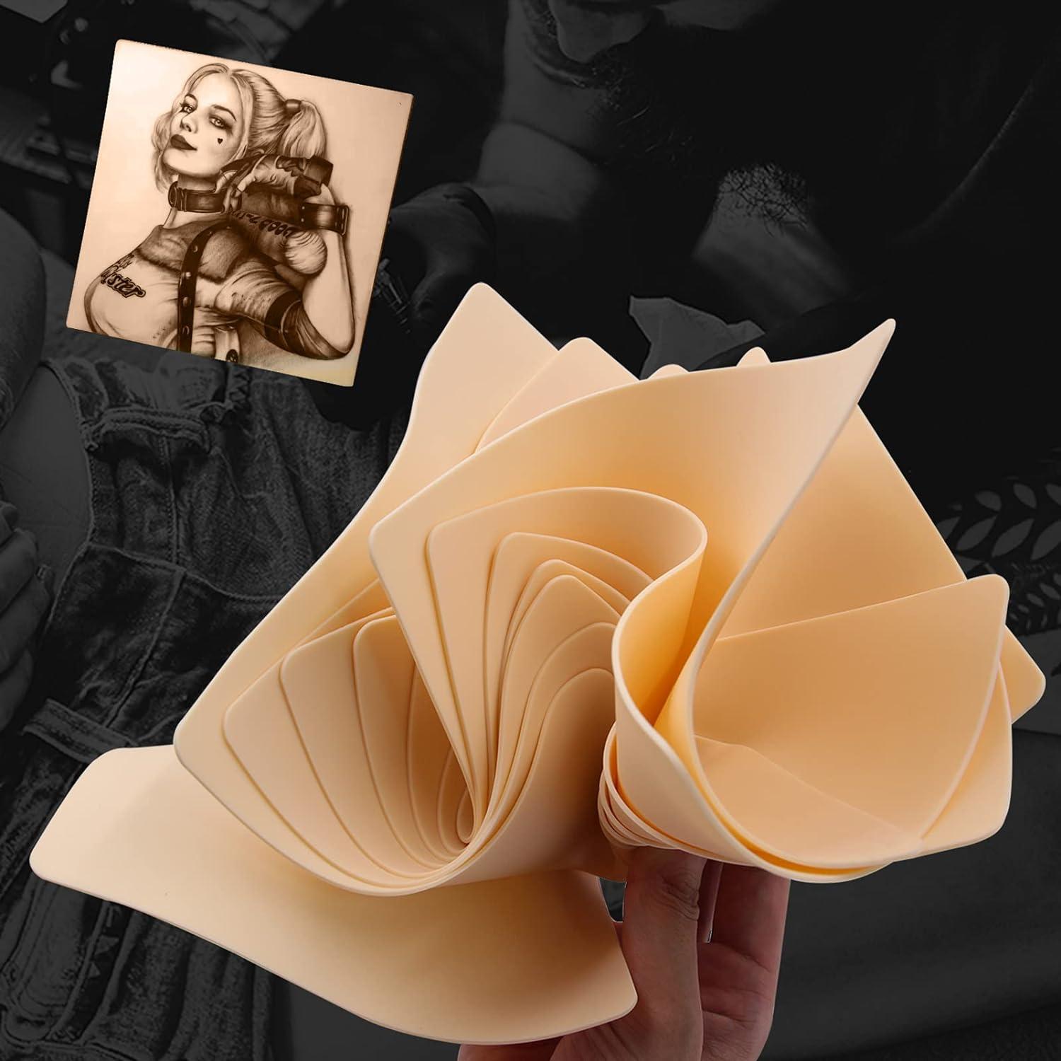 Piel de Práctica de Tatuaje Jconly 10 Hojas 20x15 cm Doble Lado