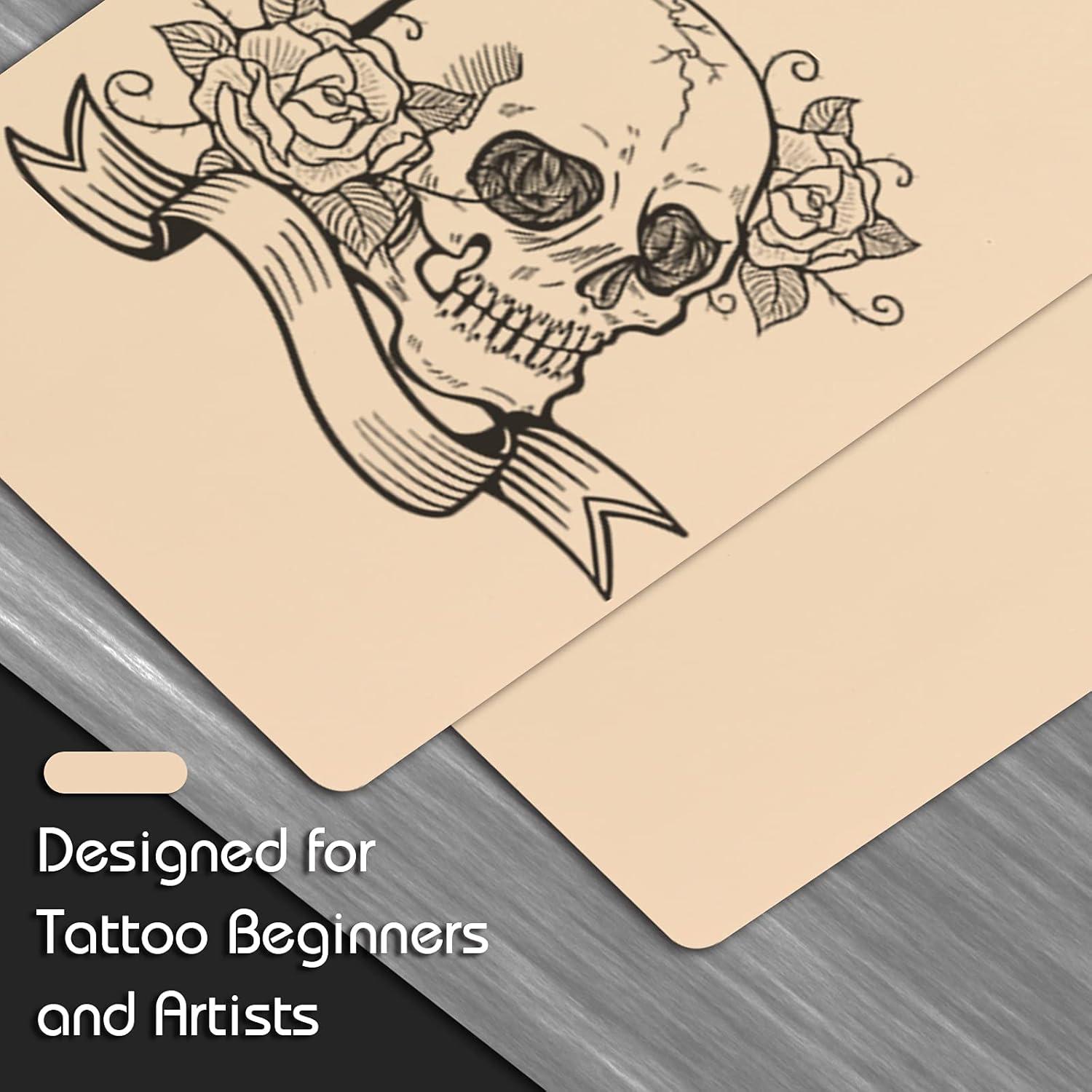 Piel de Práctica de Tatuaje Jconly 10 Hojas 20x15 cm Doble Lado