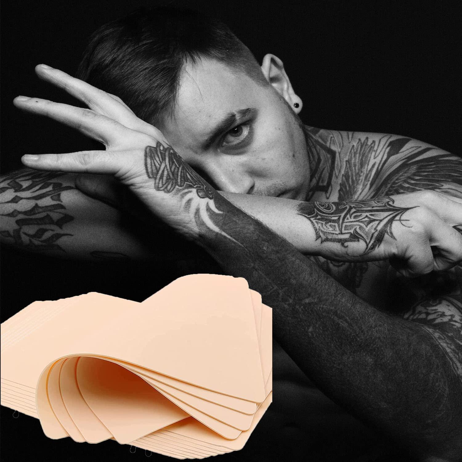 Piel de Práctica de Tatuaje Jconly 10 Hojas 20x15 cm Doble Lado