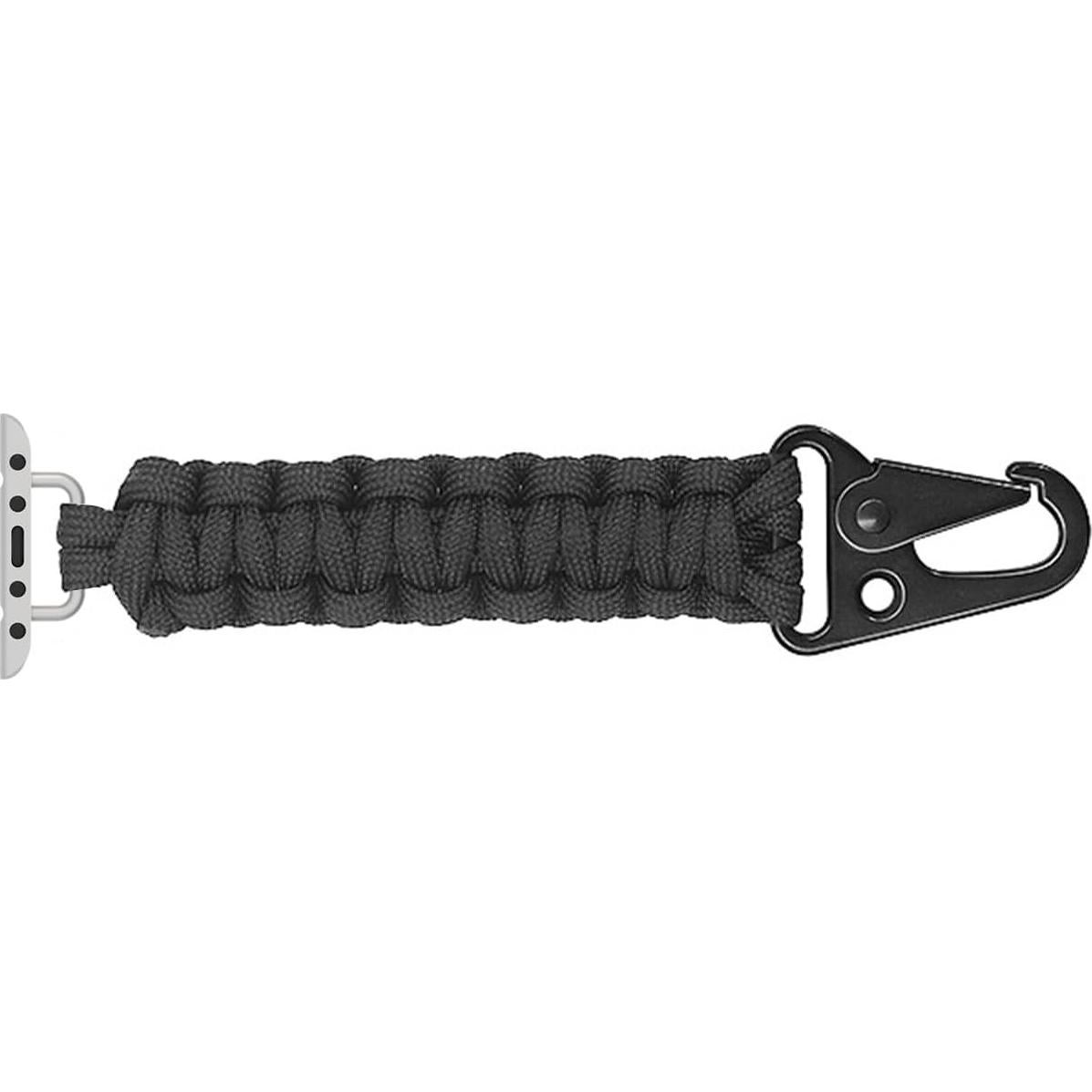 Clip de Llavero Paracord para Apple Watch - Negro - Unisex