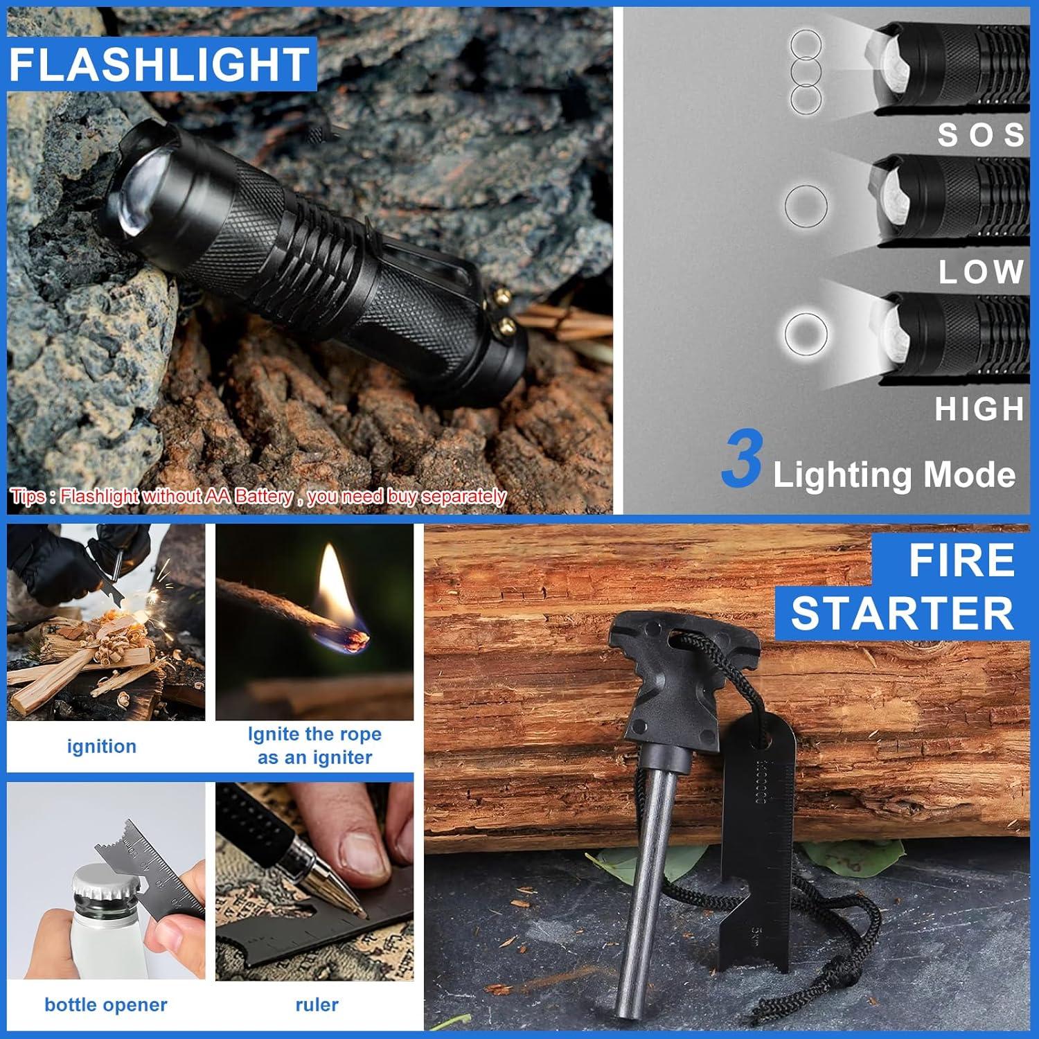 Kit de Supervivencia 30 en 1 Laufary - Camping y Aventura