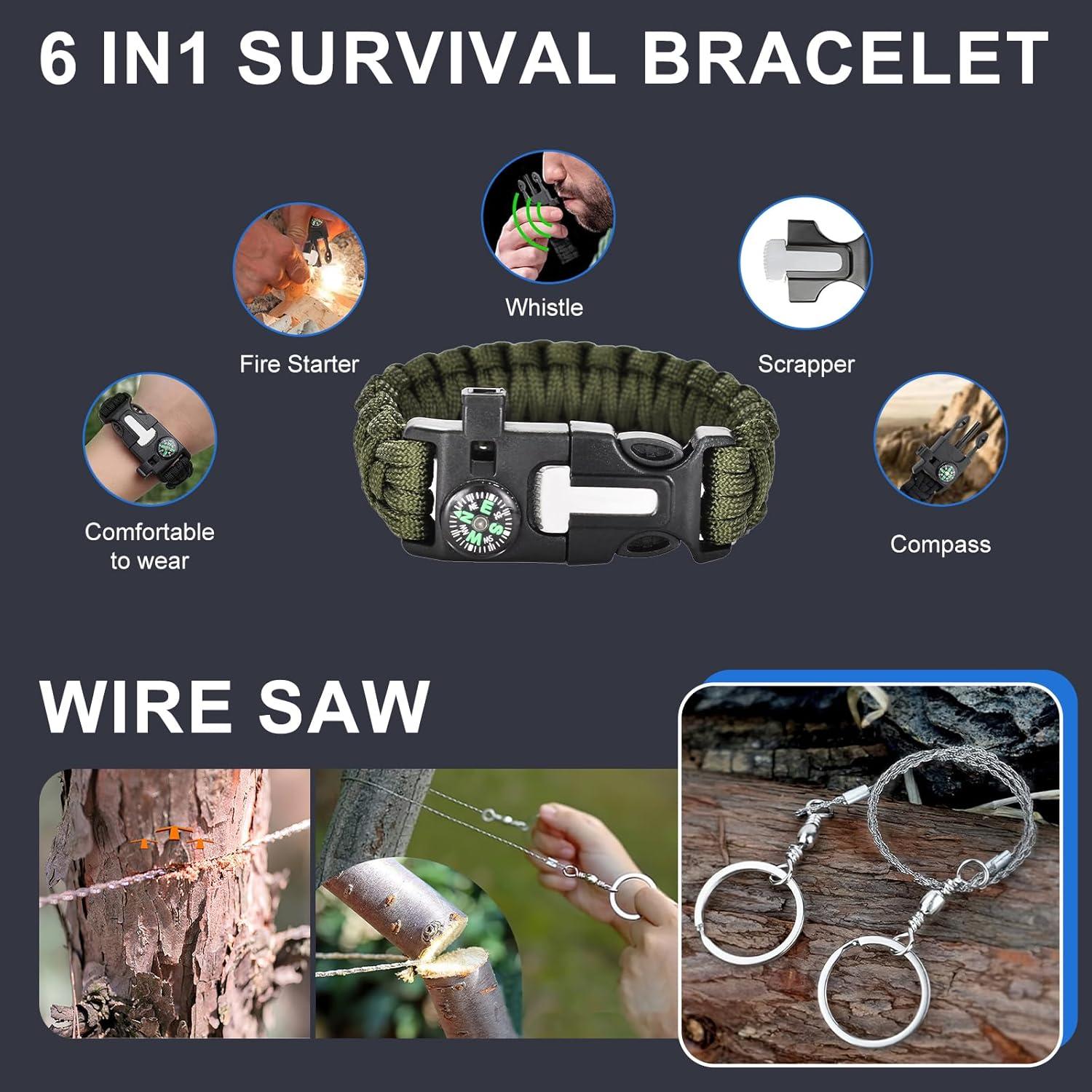 Kit de Supervivencia 30 en 1 Laufary - Camping y Aventura