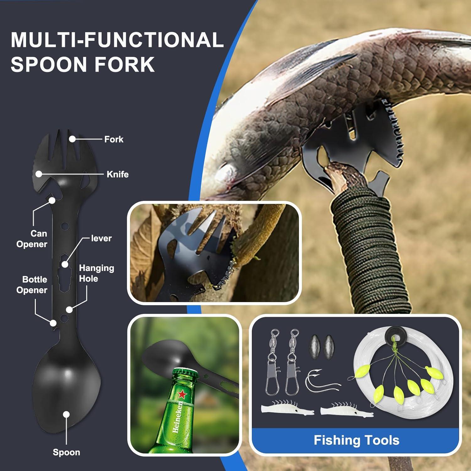 Kit de Supervivencia 30 en 1 Laufary - Camping y Aventura