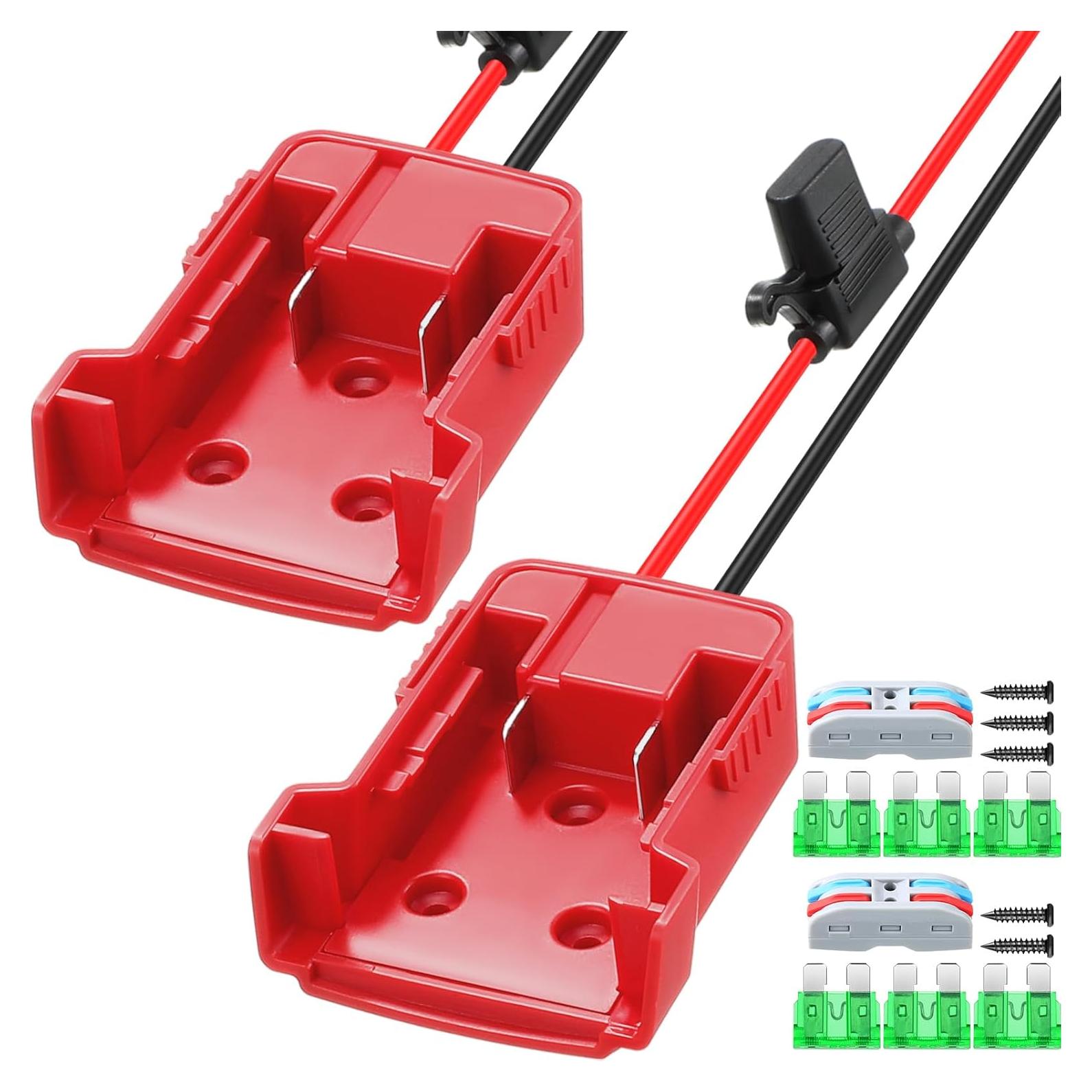Adaptador de Batería Pickmesh 2 Paquetes Compatible Milwaukee M18