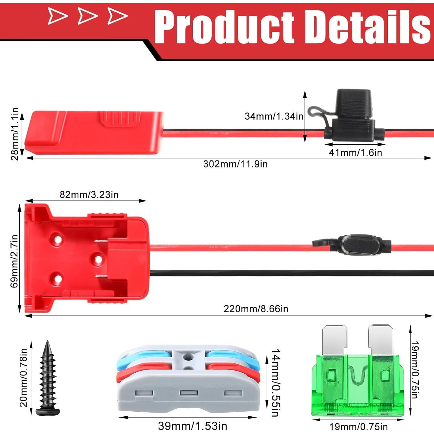 Adaptador de Batería Pickmesh 2 Paquetes Compatible Milwaukee M18