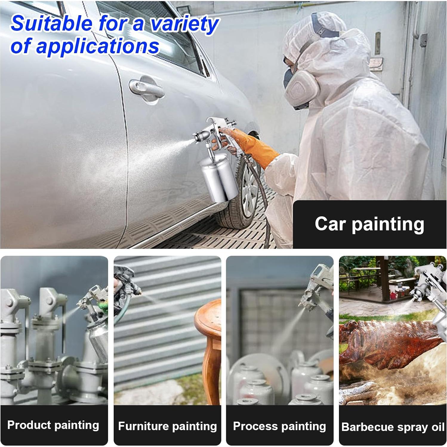 Pistola de Pintura Vanwoke w-71s 600cc Sifón Profesional