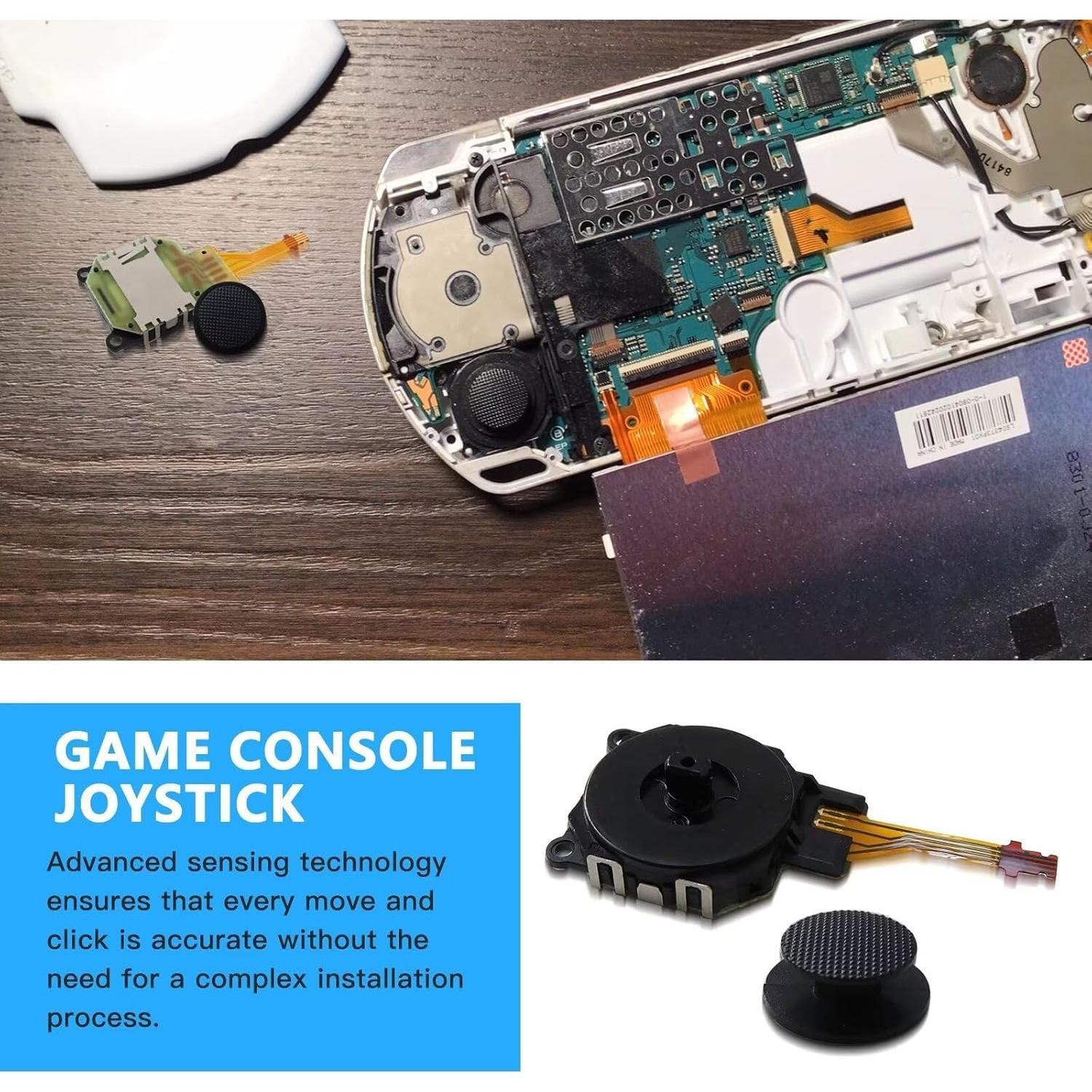 Joystick Analógico Negro con Tapa para Sony PSP 3000 GruDawu