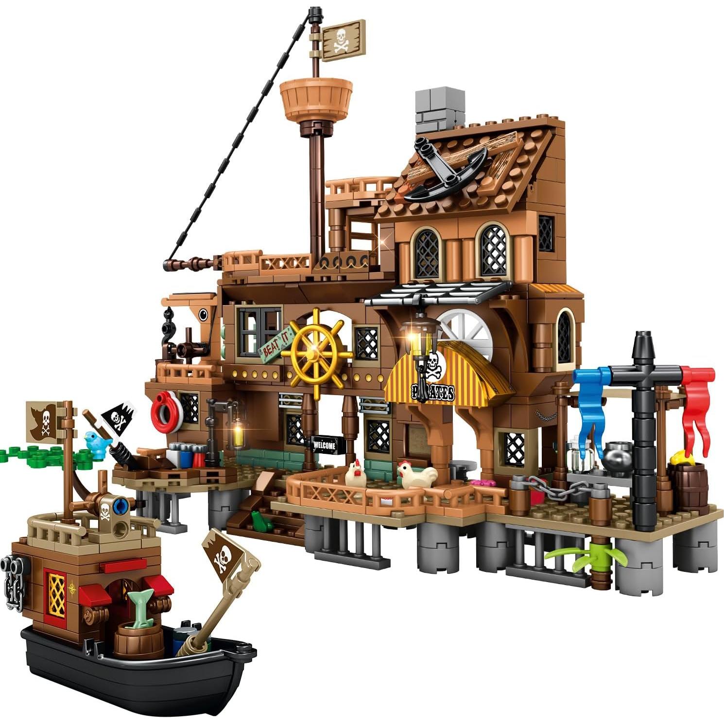 Set Barco Pirata RiceBlock 573 Piezas para Niños 8+