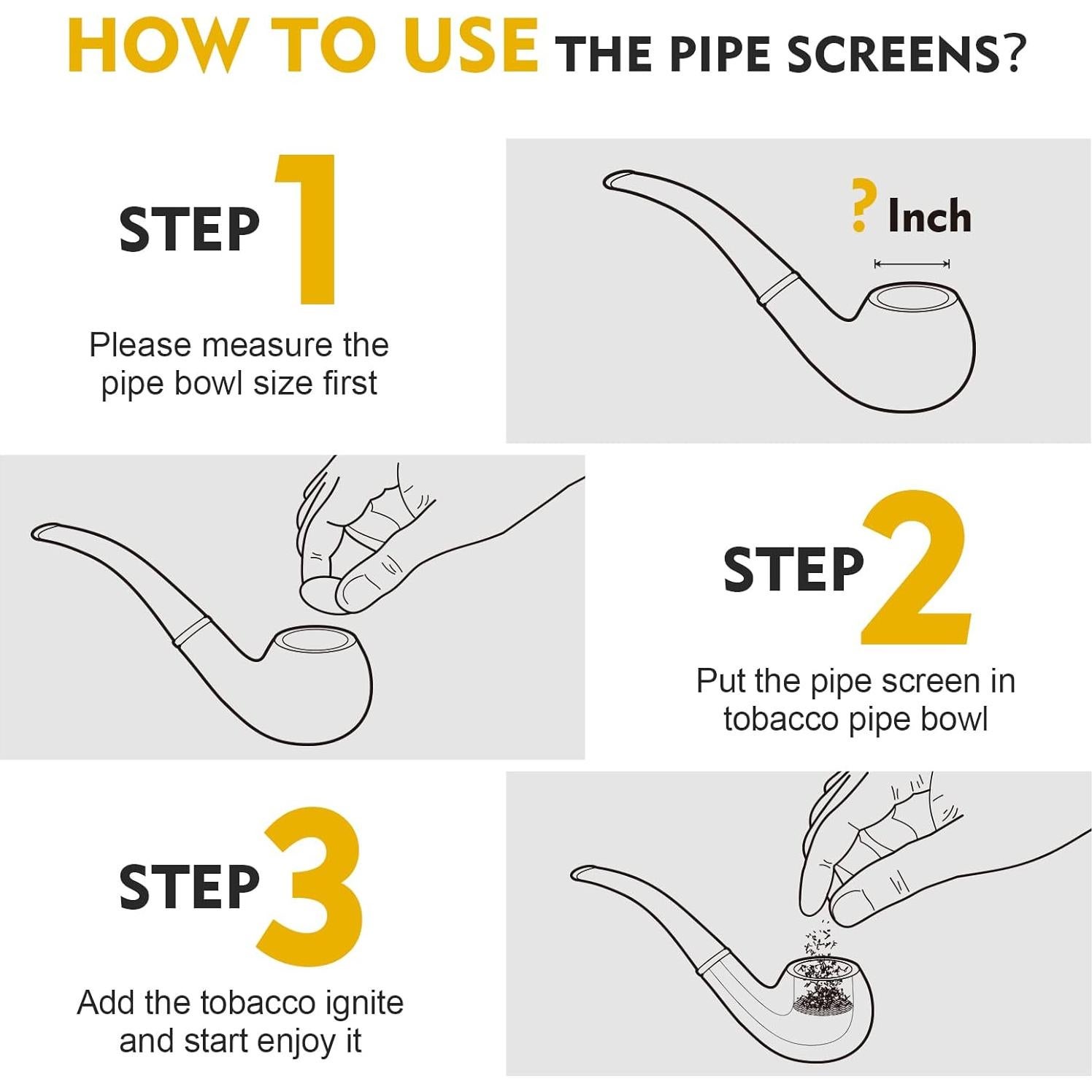 Pantallas de Tubo de Latón Scotte 200 Piezas 9.5mm