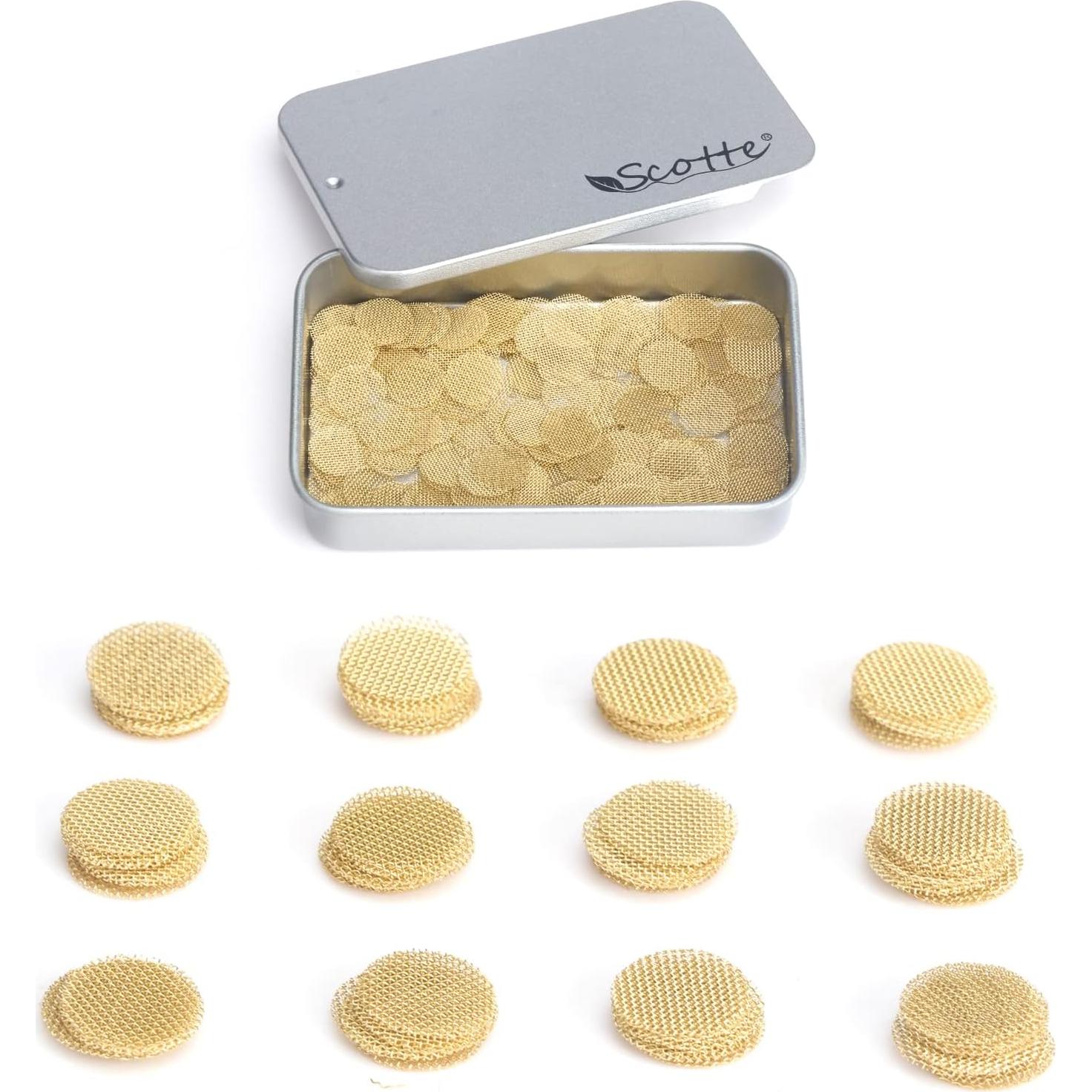 Pantallas de Tubo de Latón Scotte 200 Piezas 9.5mm