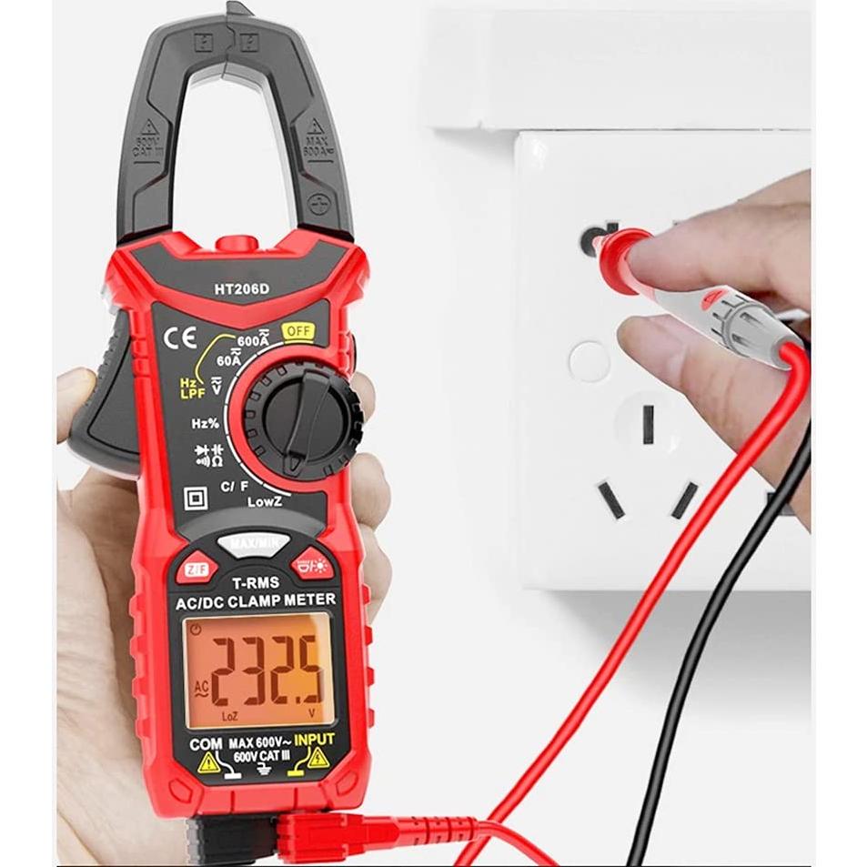 Medidor de Pinza Digital Intendvision HT206D AC/DC 6000 Cuentas