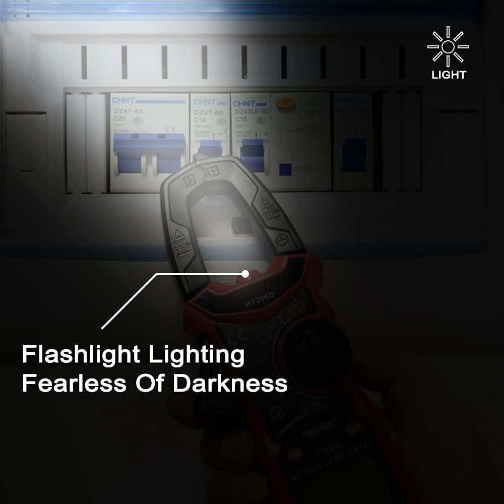 Medidor de Pinza Digital Intendvision HT206D AC/DC 6000 Cuentas