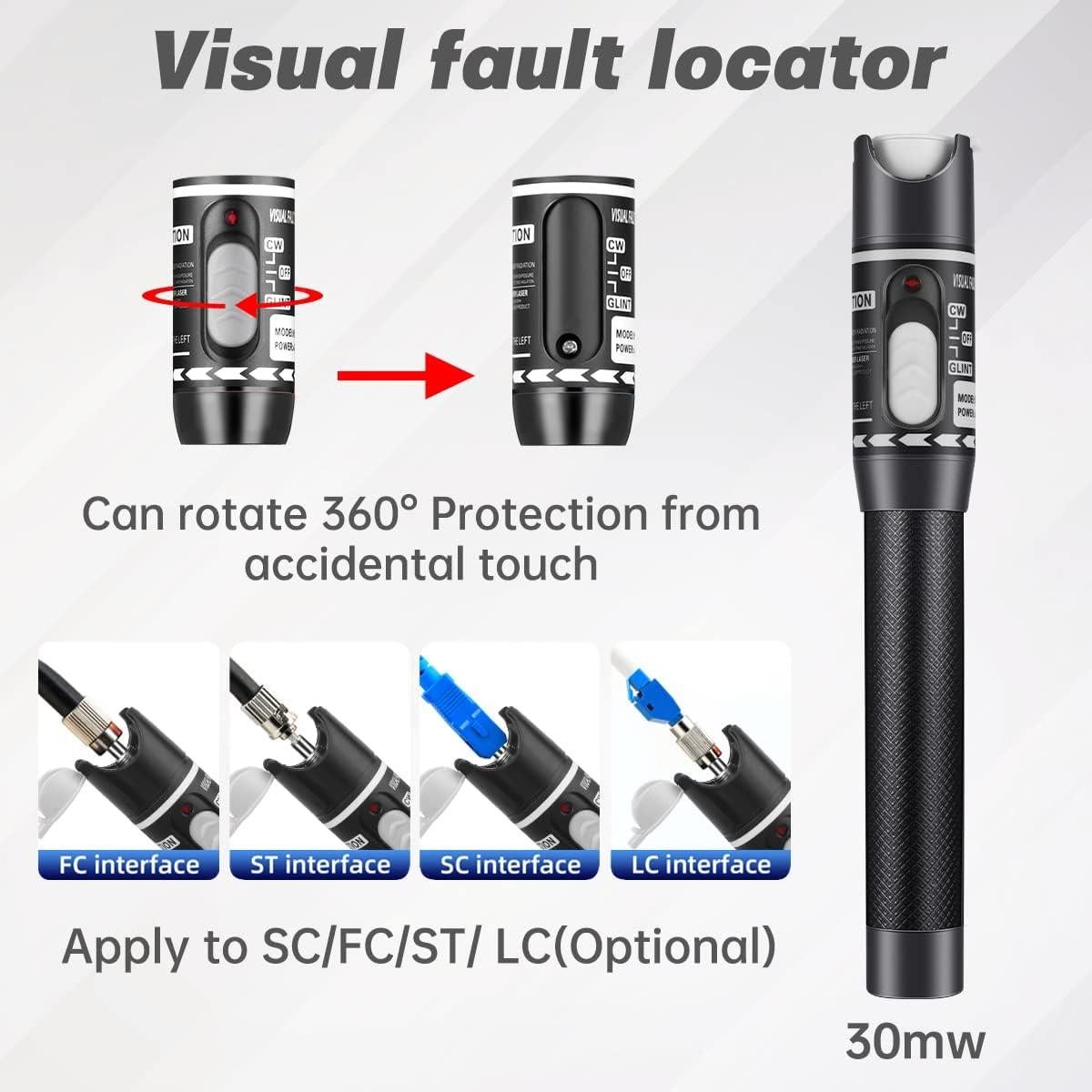 Moocci Kit 3 Localizadores de Fallos de Fibra Óptica