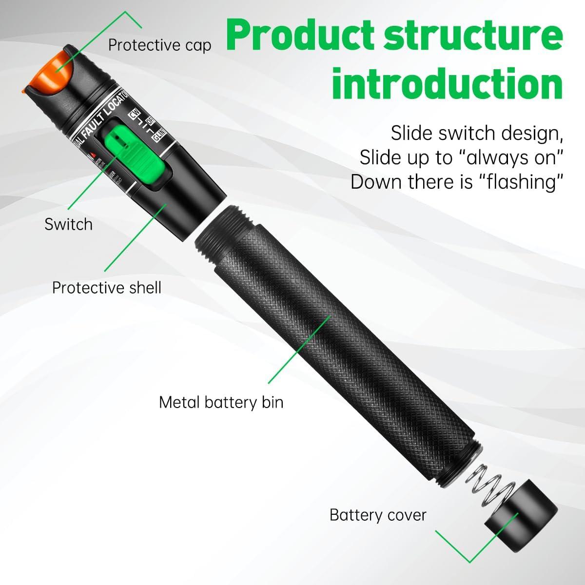 Moocci Kit 3 Localizadores de Fallos de Fibra Óptica