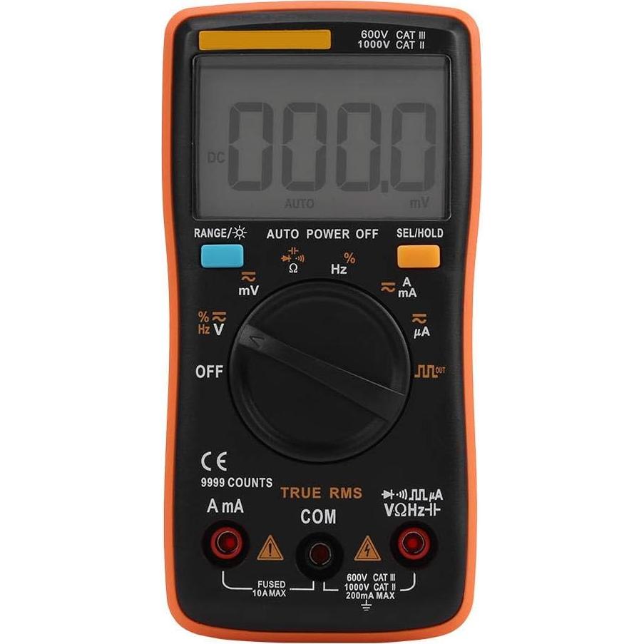 Multímetro Digital Walfront AN8008 True-RMS 269g Pruebas