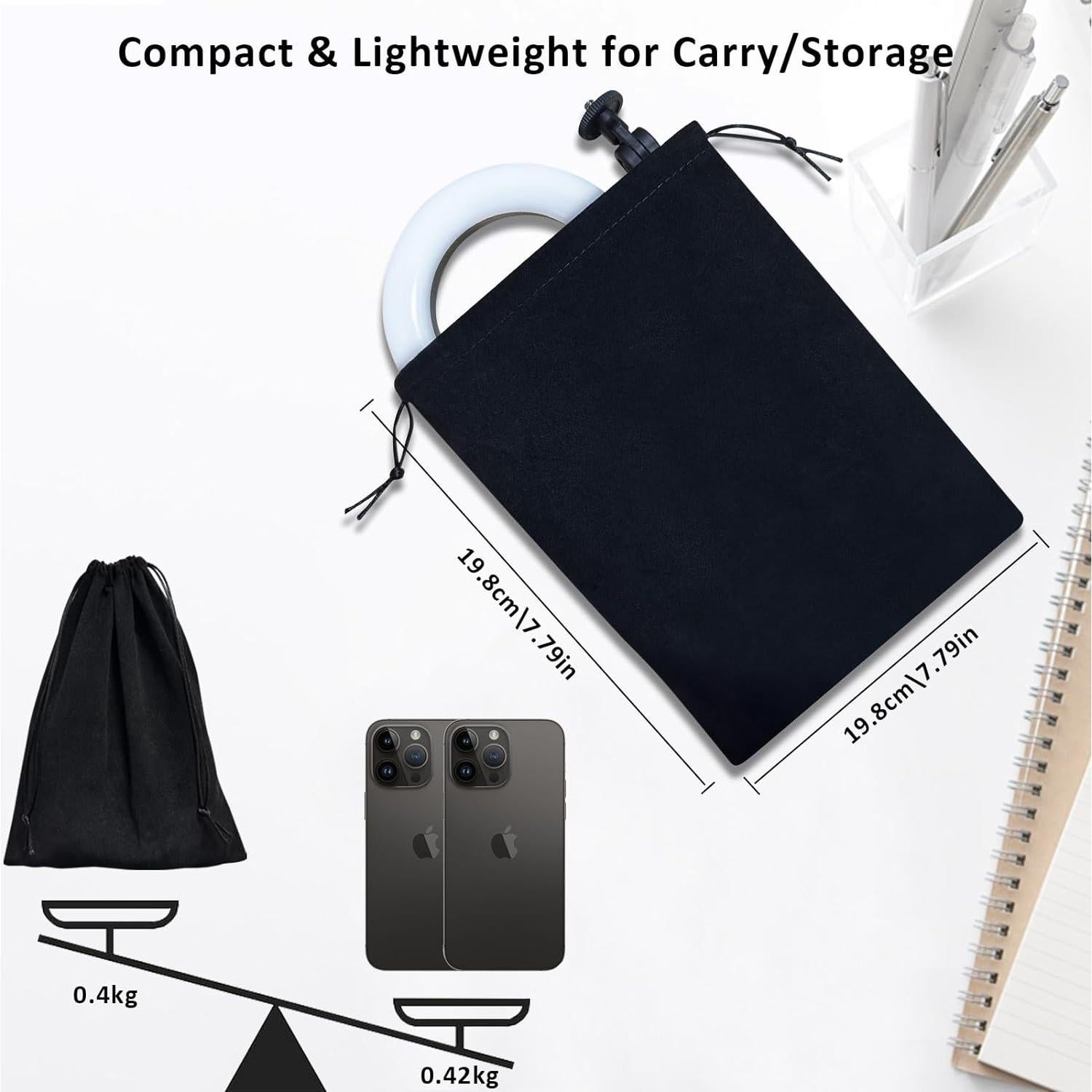 Anillo de Luz Mionondi MN02 con Soporte Telescópico 44 cm