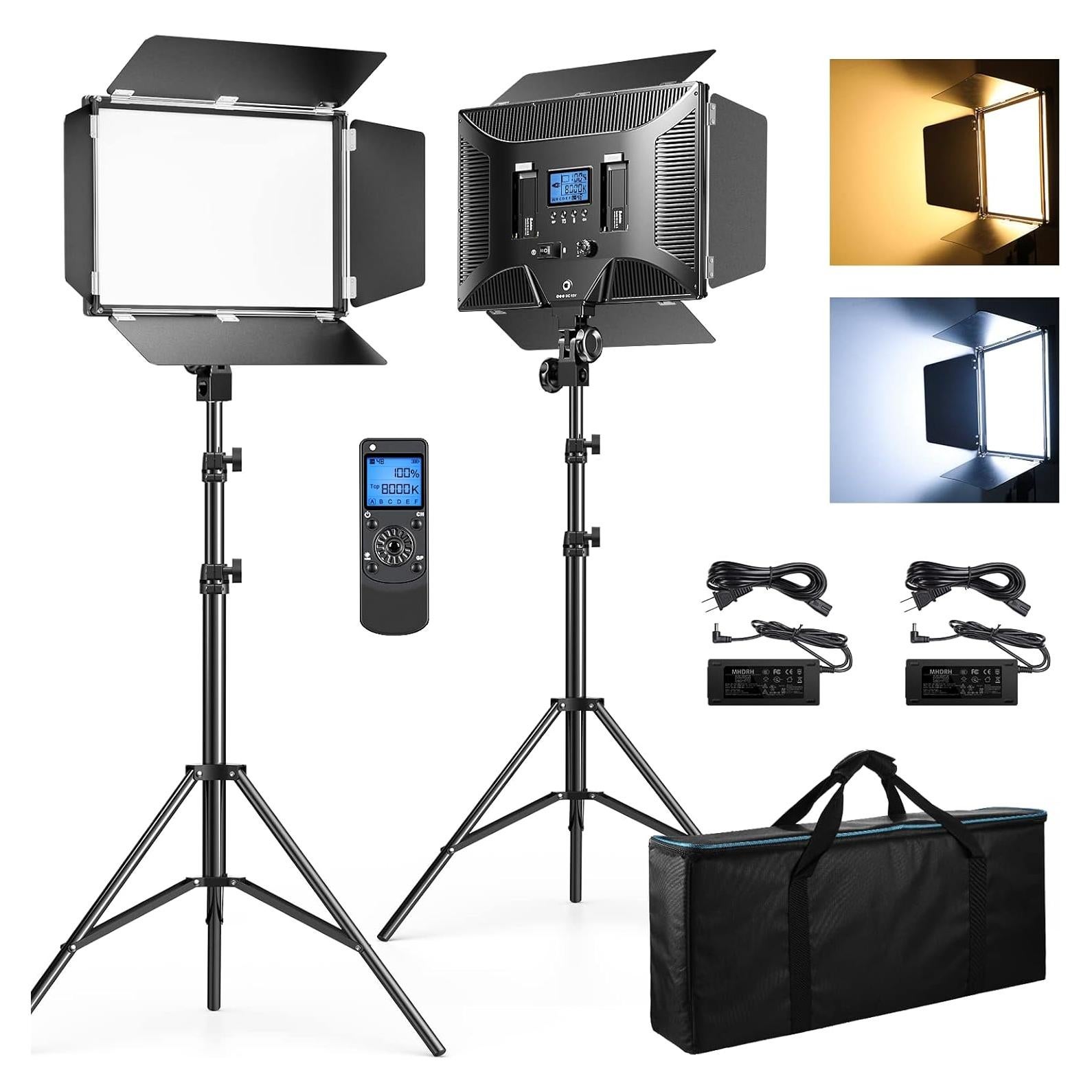 D50 Luz LED Bi-Color Dazzne 45W 39.12cm Control Remoto