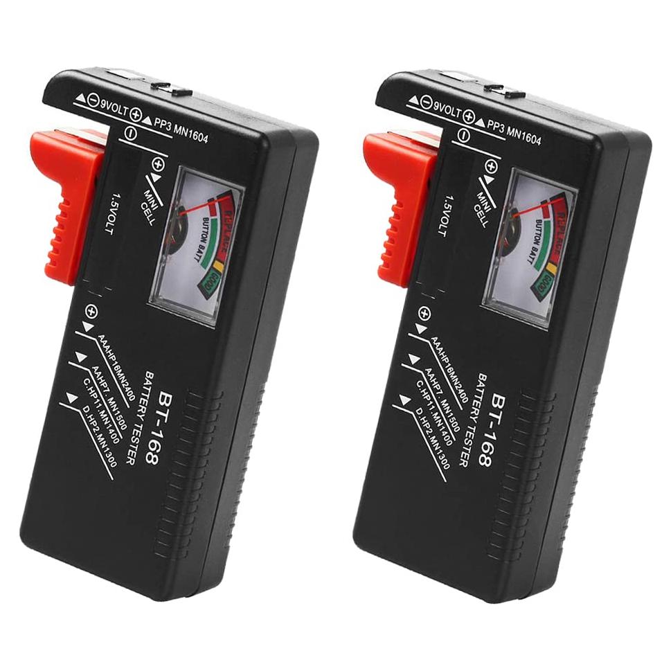 Paquete de 2 probadores de batería TFJAYTOO AA/AAA/C/D/9V