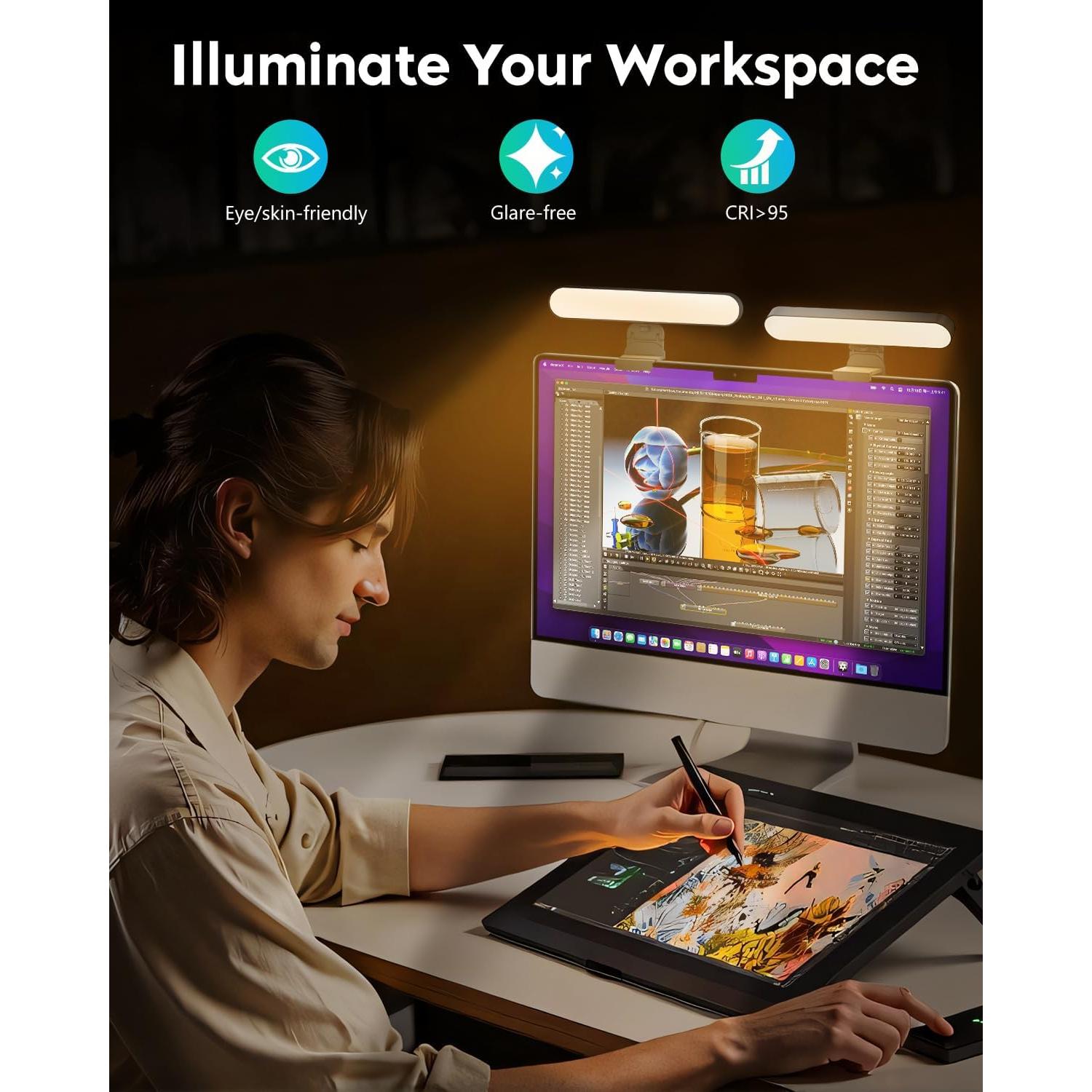 Iluminación LED UBeesize para Conferencias y Streaming - Kit Doble