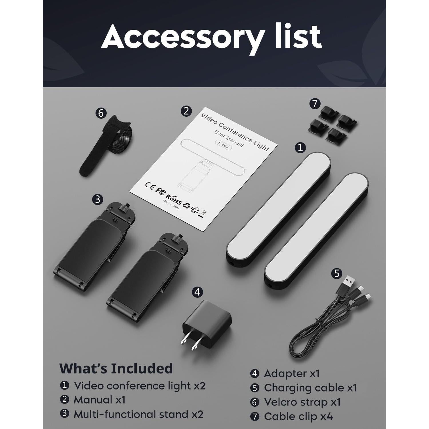 Iluminación LED UBeesize para Conferencias y Streaming - Kit Doble