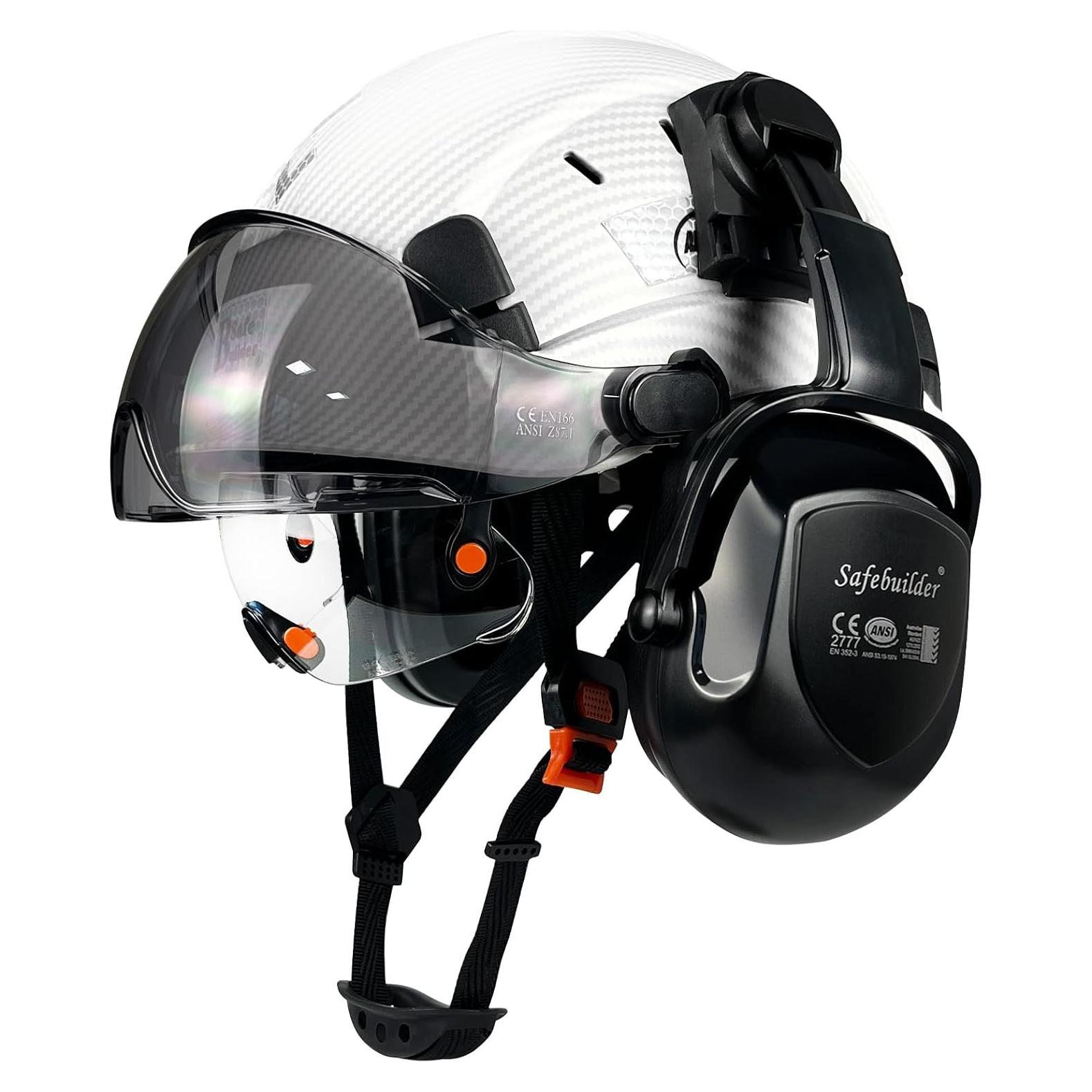 Casco de Seguridad SAFEBUILDER CR06X con Visera y Orejeras