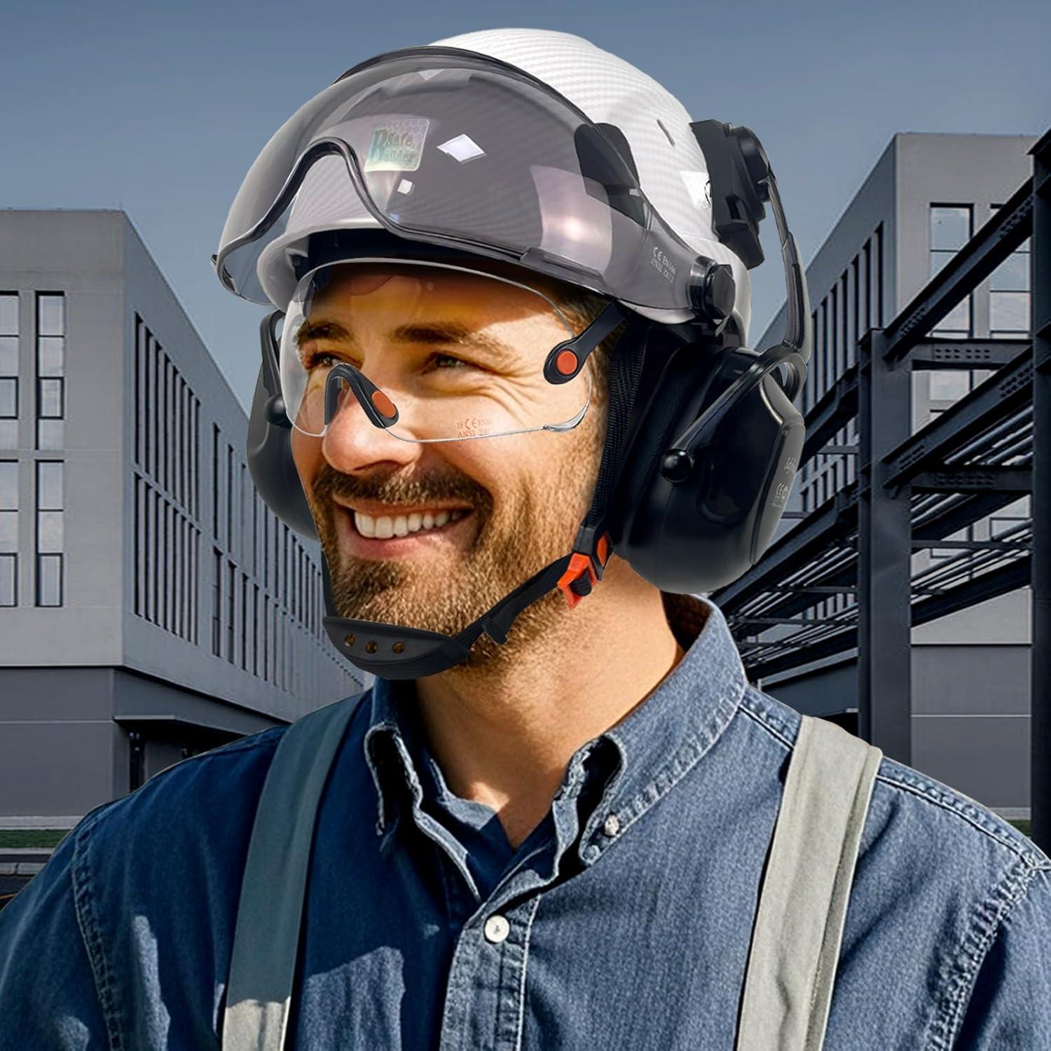 Casco de Seguridad SAFEBUILDER CR06X con Visera y Orejeras