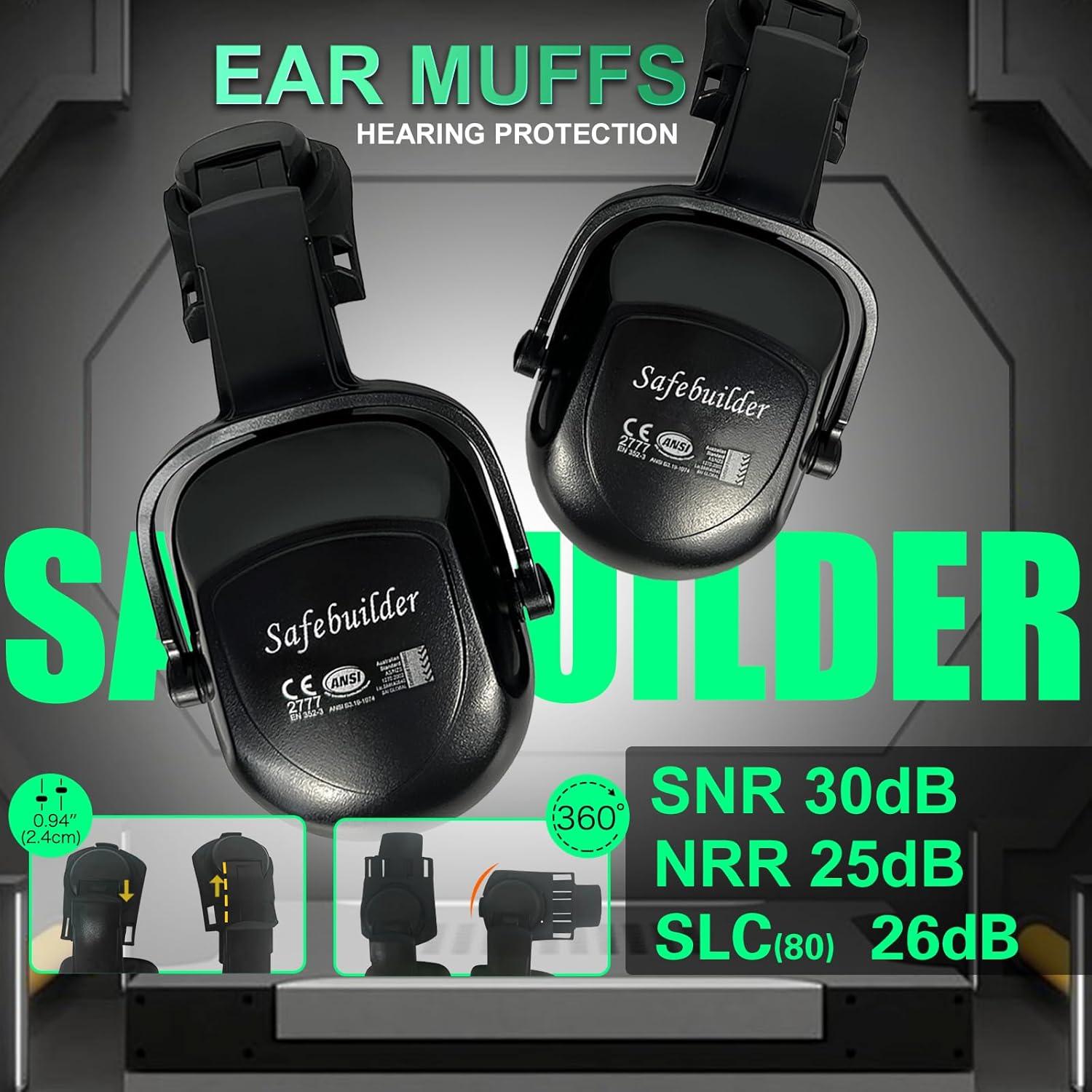 Casco de Seguridad SAFEBUILDER CR06X con Visera y Orejeras