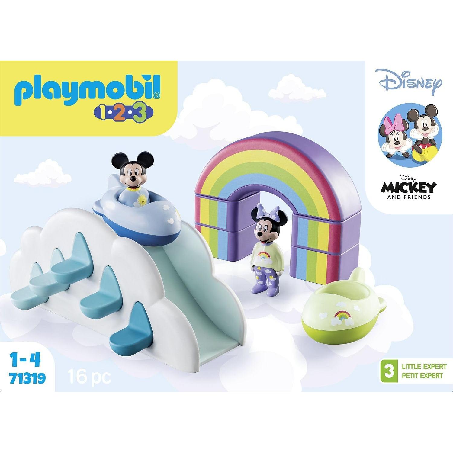Casa Nublada Mickey y Minnie Playmobil 1.2.3 - 16 Piezas