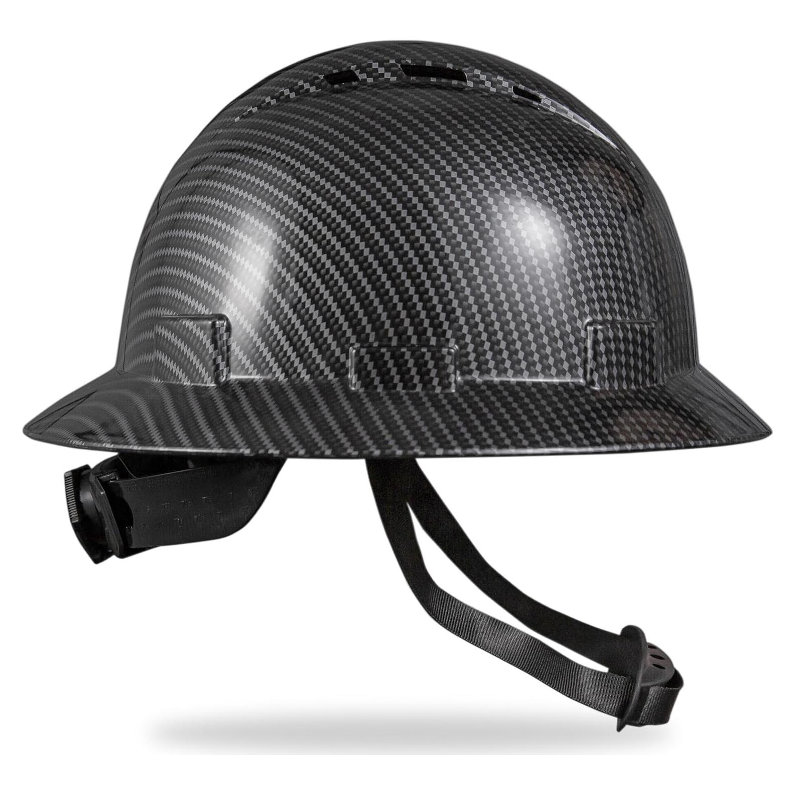 Casco SRSAFETY Fibra de Carbono Ajustable Negro 6 Puntos