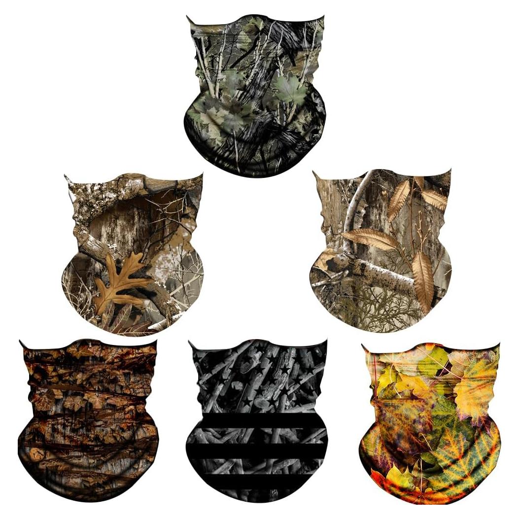 Cubierta de Cuello Gaiter Múltiple Uso 50x25cm - 6 Piezas