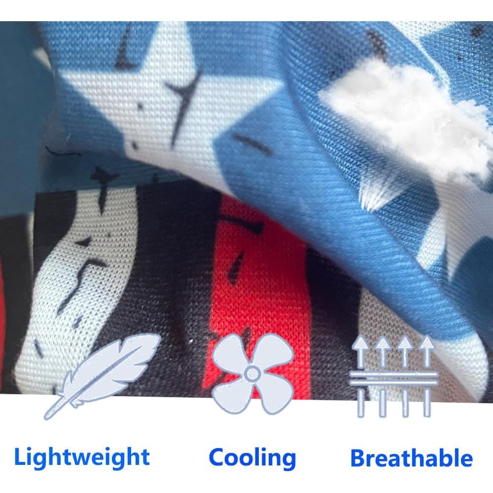 Cubierta de Cuello Gaiter Múltiple Uso 50x25cm - 6 Piezas